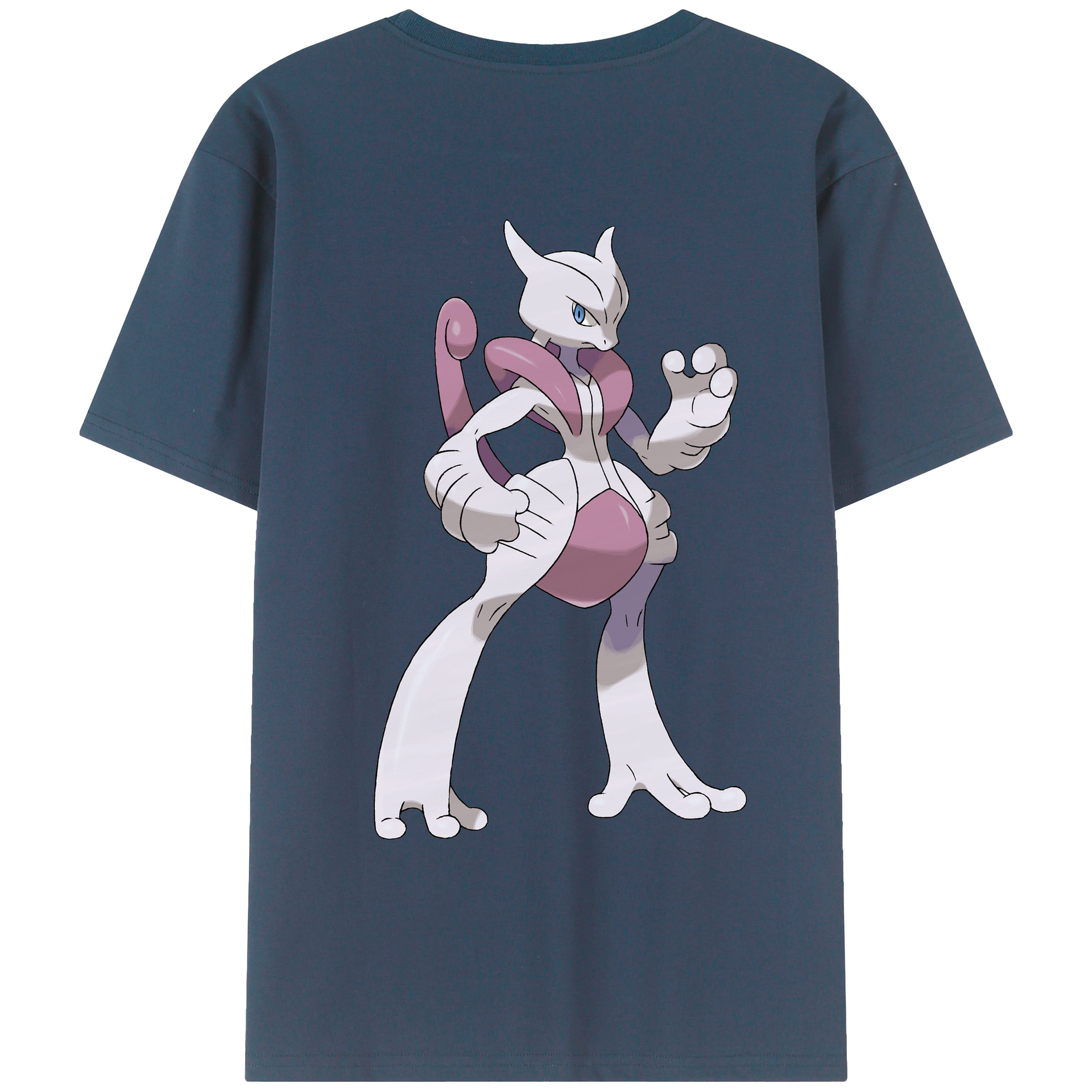 （画像用） ポケットモンスター Pokémon 綿100％ メンズ半袖Tシャツ（バックプリント） 通気性