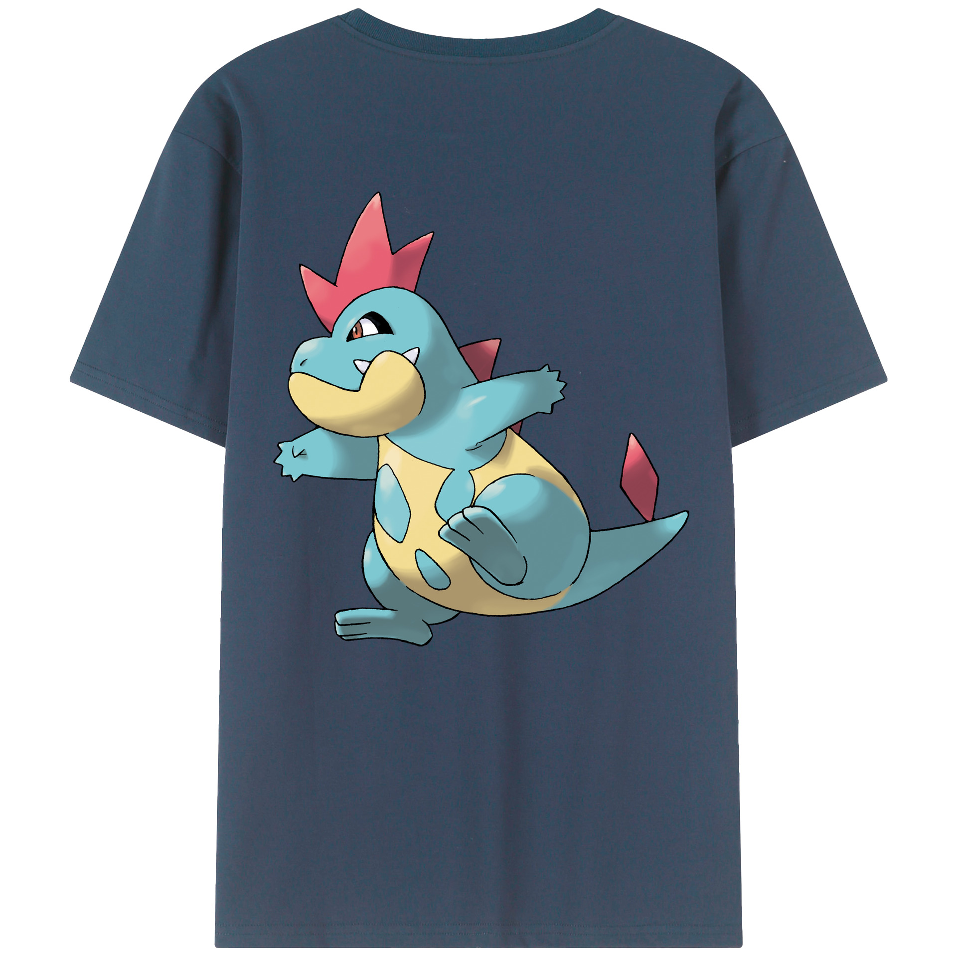 （画像用） ポケットモンスター Pokémon 綿100％ メンズ半袖Tシャツ（バックプリント） 通気性