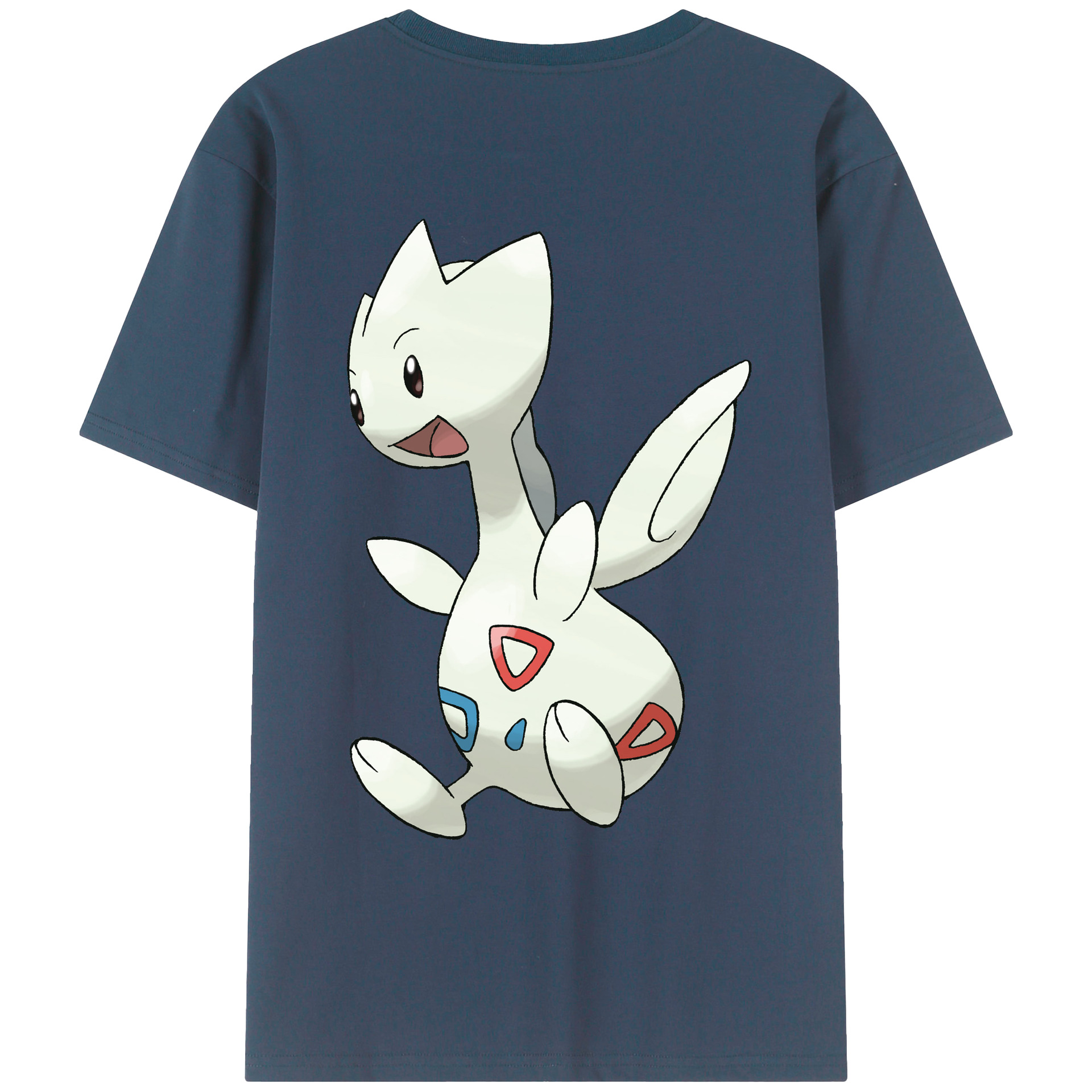 （画像用） ポケットモンスター Pokémon 綿100％ メンズ半袖Tシャツ（バックプリント） 通気性