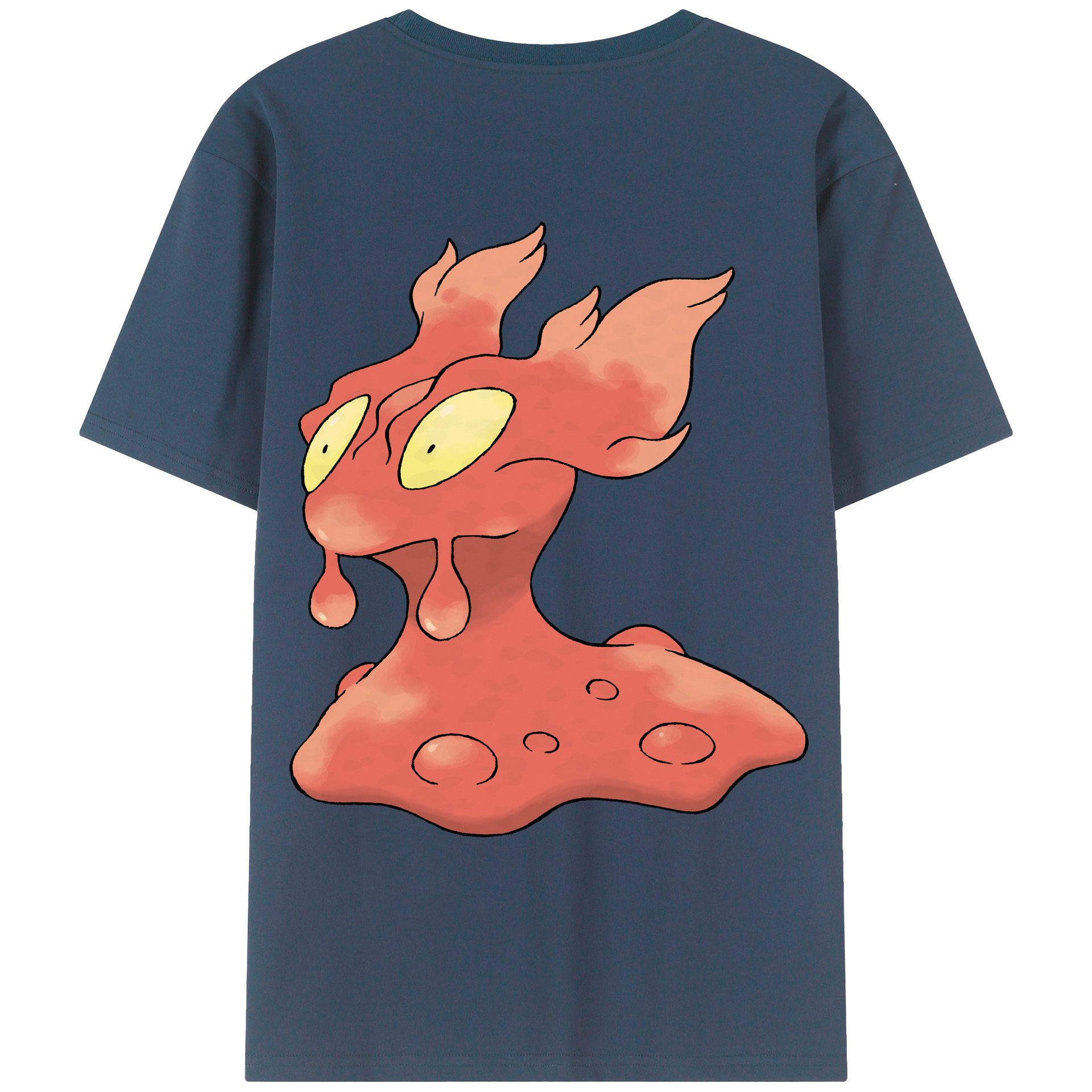 （画像用） ポケットモンスター Pokémon 綿100％ メンズ半袖Tシャツ（バックプリント） 通気性