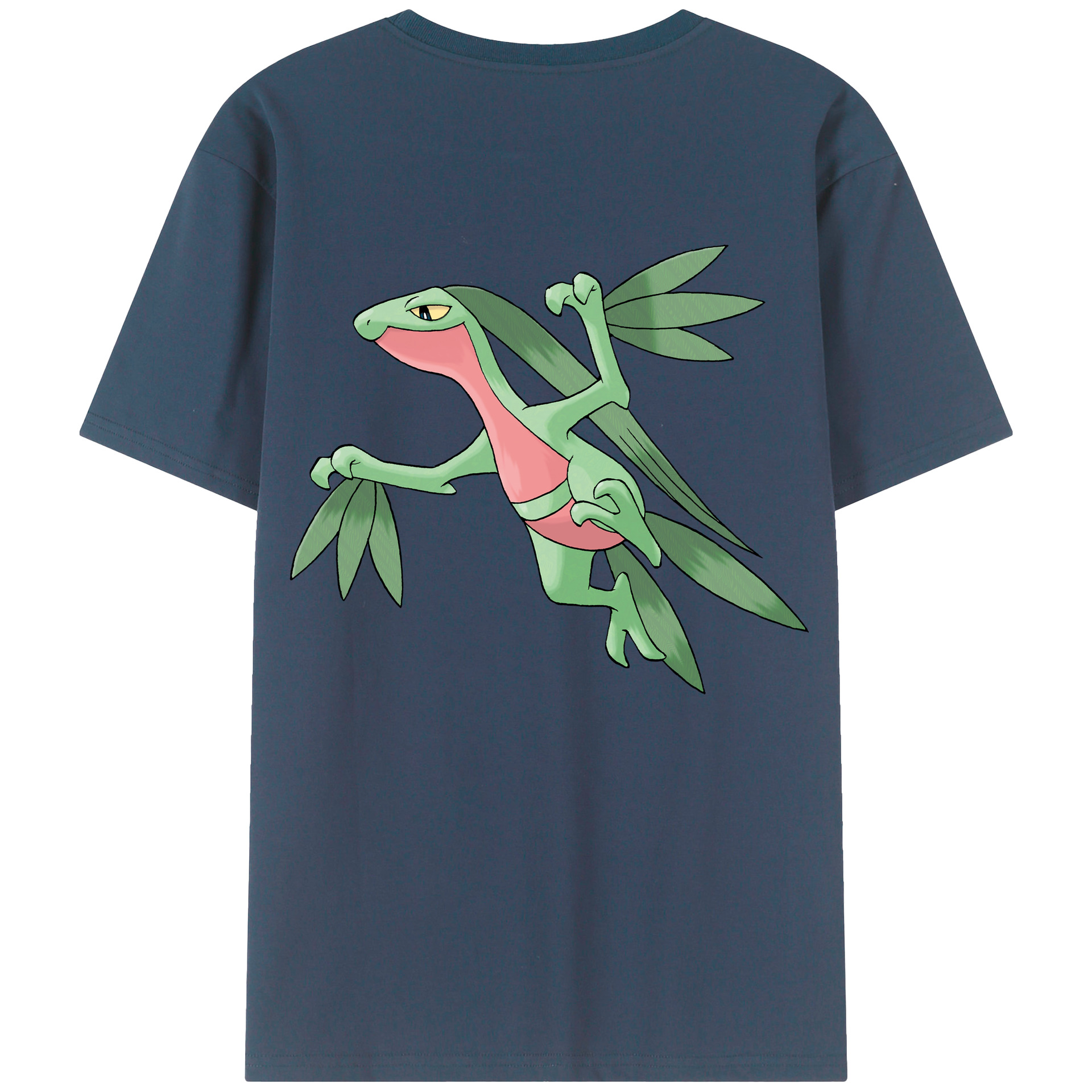 （画像用） ポケットモンスター Pokémon 綿100％ メンズ半袖Tシャツ（バックプリント） 通気性