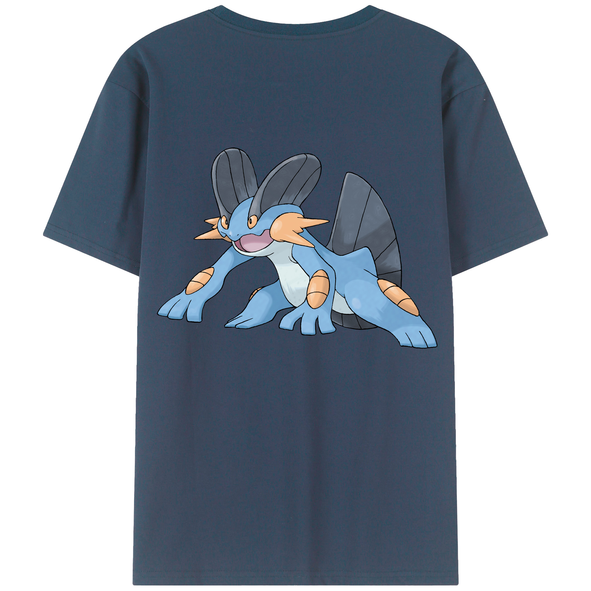（画像用） ポケットモンスター Pokémon 綿100％ メンズ半袖Tシャツ（バックプリント） 通気性
