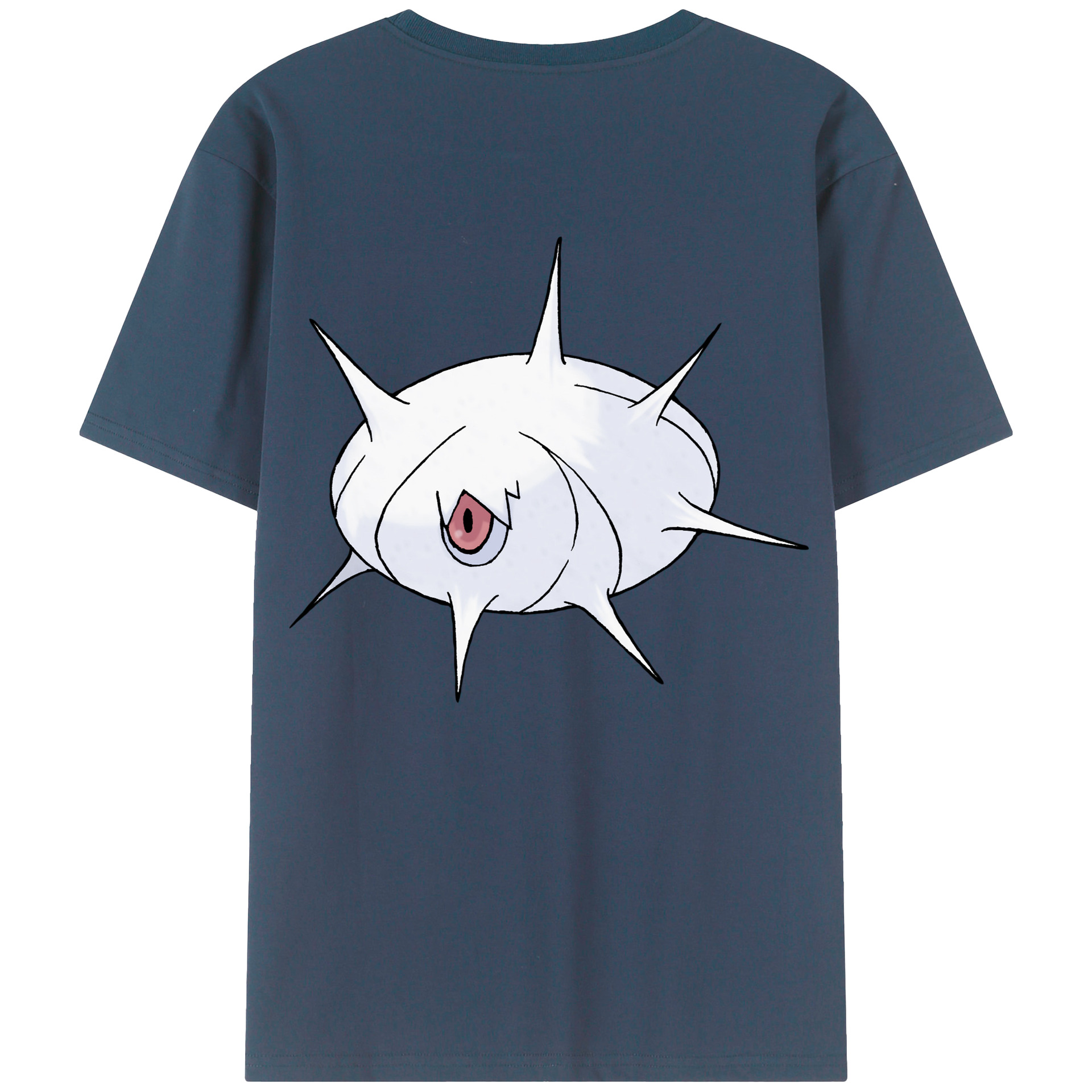 （画像用） ポケットモンスター Pokémon 綿100％ メンズ半袖Tシャツ（バックプリント） 通気性