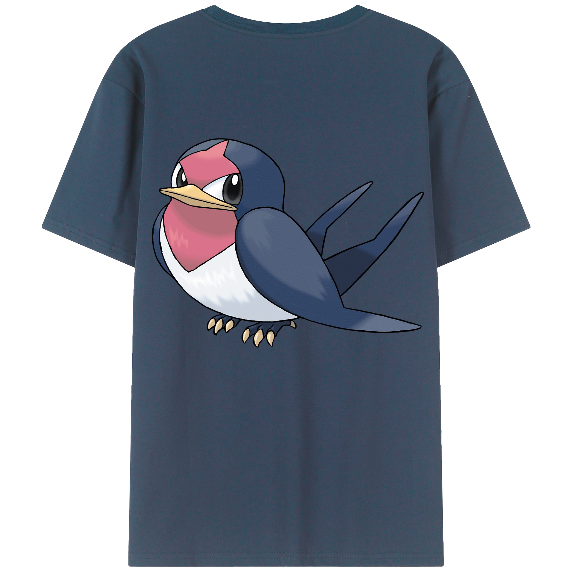 （画像用） ポケットモンスター Pokémon 綿100％ メンズ半袖Tシャツ（バックプリント） 通気性
