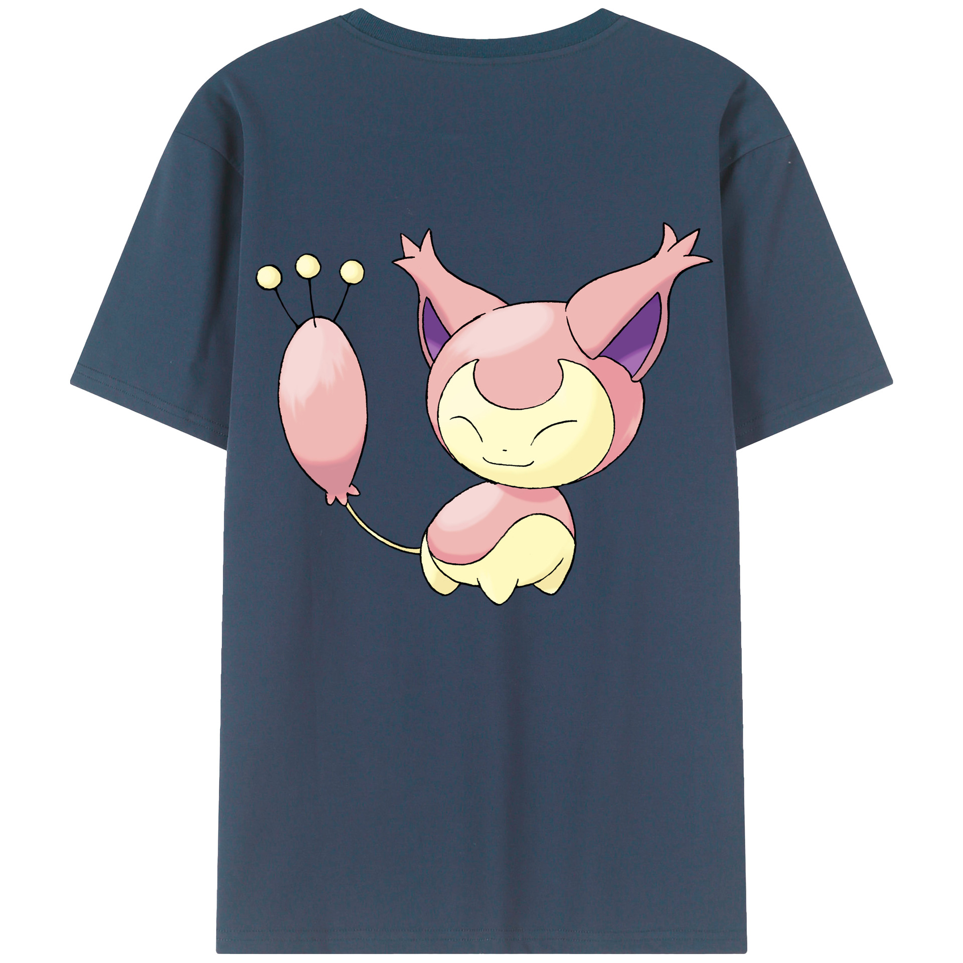 （画像用） ポケットモンスター Pokémon 綿100％ メンズ半袖Tシャツ（バックプリント） 通気性