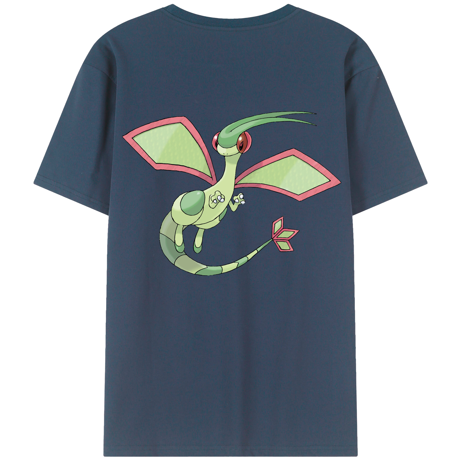 （画像用） ポケットモンスター Pokémon 綿100％ メンズ半袖Tシャツ（バックプリント） 通気性