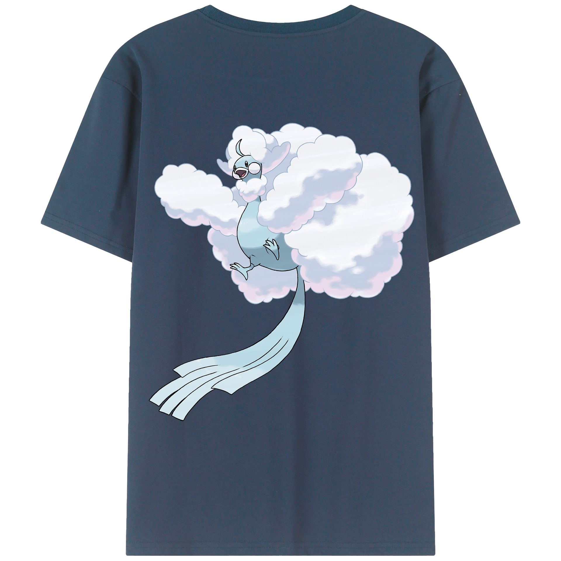 （画像用） ポケットモンスター Pokémon 綿100％ メンズ半袖Tシャツ（バックプリント） 通気性