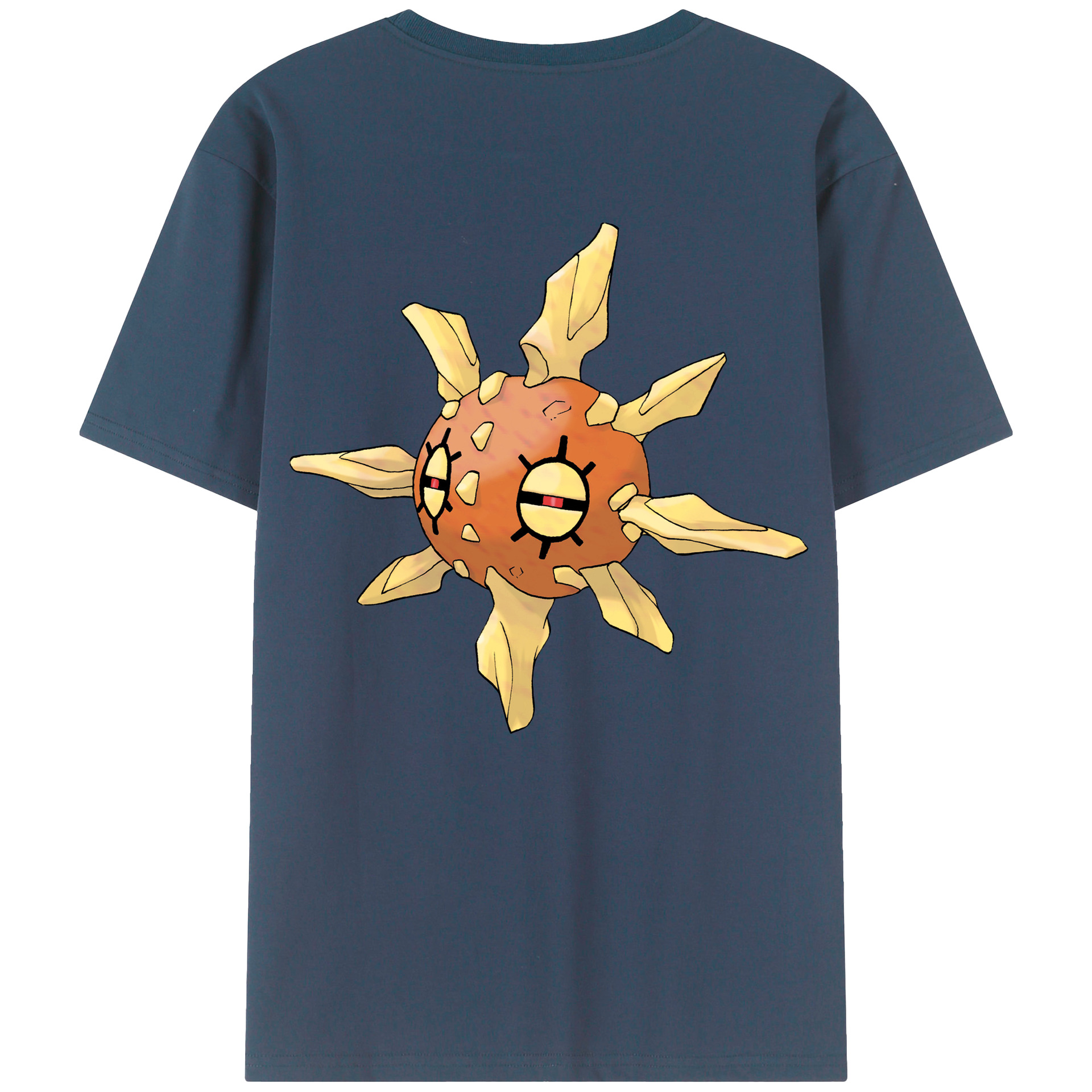 （画像用） ポケットモンスター Pokémon 綿100％ メンズ半袖Tシャツ（バックプリント） 通気性