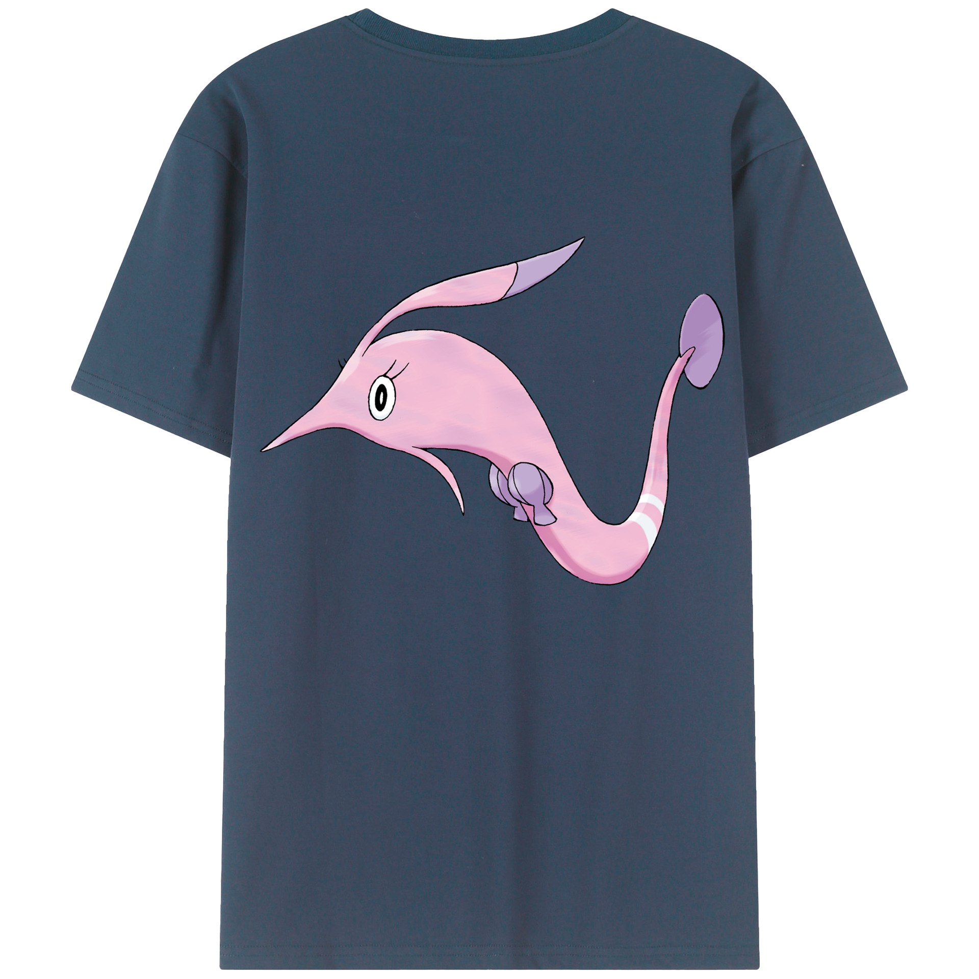 （画像用） ポケットモンスター Pokémon 綿100％ メンズ半袖Tシャツ（バックプリント） 通気性
