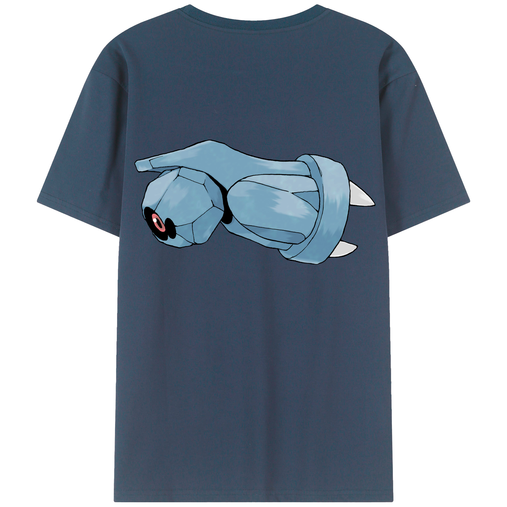 （画像用） ポケットモンスター Pokémon 綿100％ メンズ半袖Tシャツ（バックプリント） 通気性