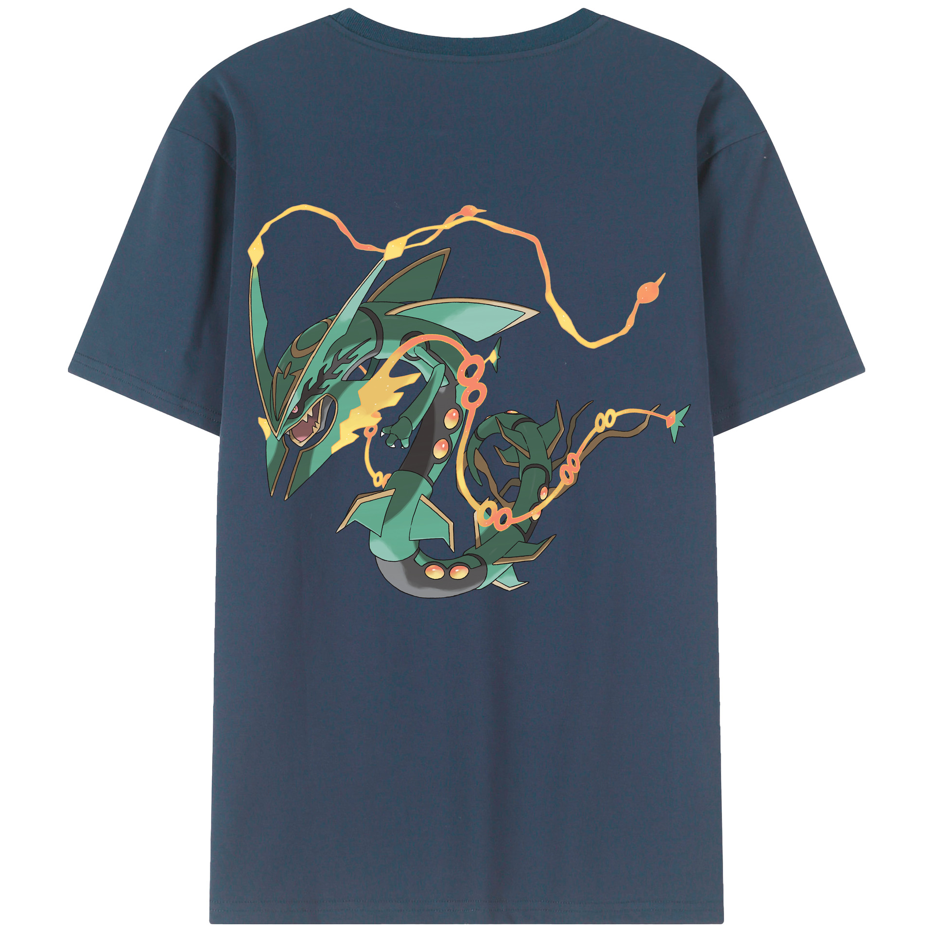 （画像用） ポケットモンスター Pokémon 綿100％ メンズ半袖Tシャツ（バックプリント） 通気性