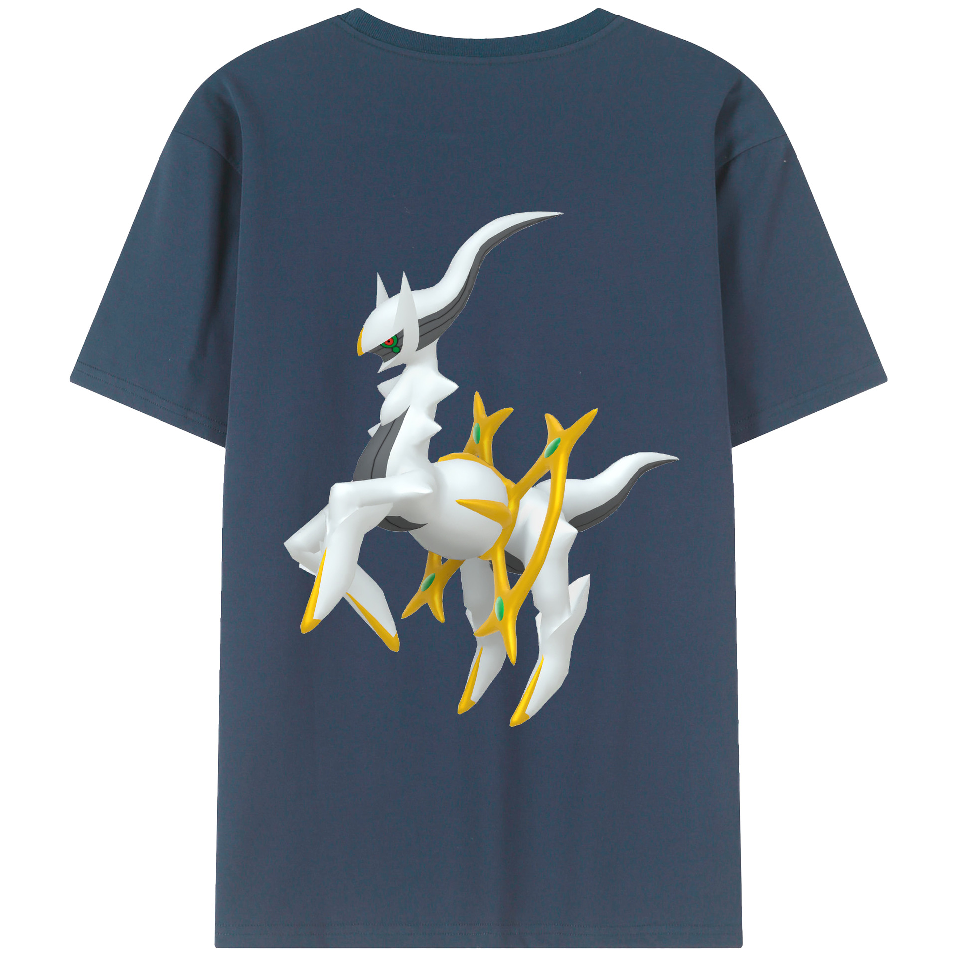 （画像用） ポケットモンスター Pokémon 綿100％ メンズ半袖Tシャツ（バックプリント） 通気性