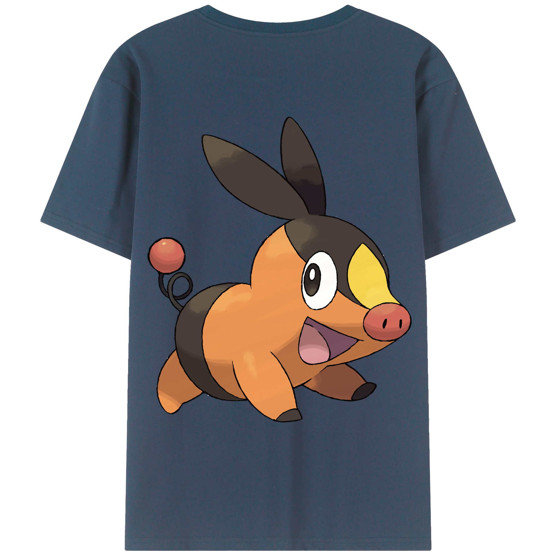 （画像用） ポケットモンスター Pokémon 綿100％ メンズ半袖Tシャツ（バックプリント） 通気性