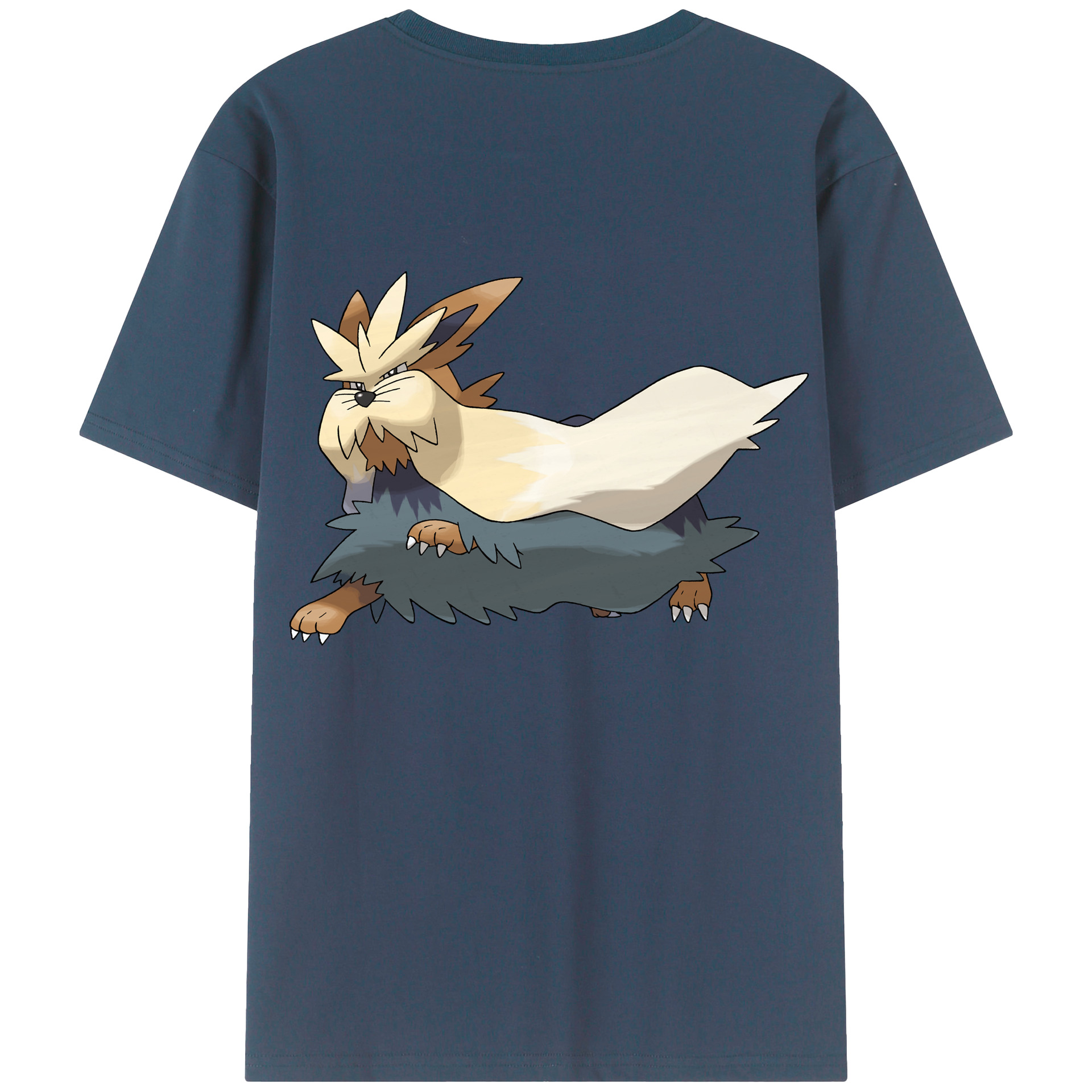 （画像用） ポケットモンスター Pokémon 綿100％ メンズ半袖Tシャツ（バックプリント） 通気性