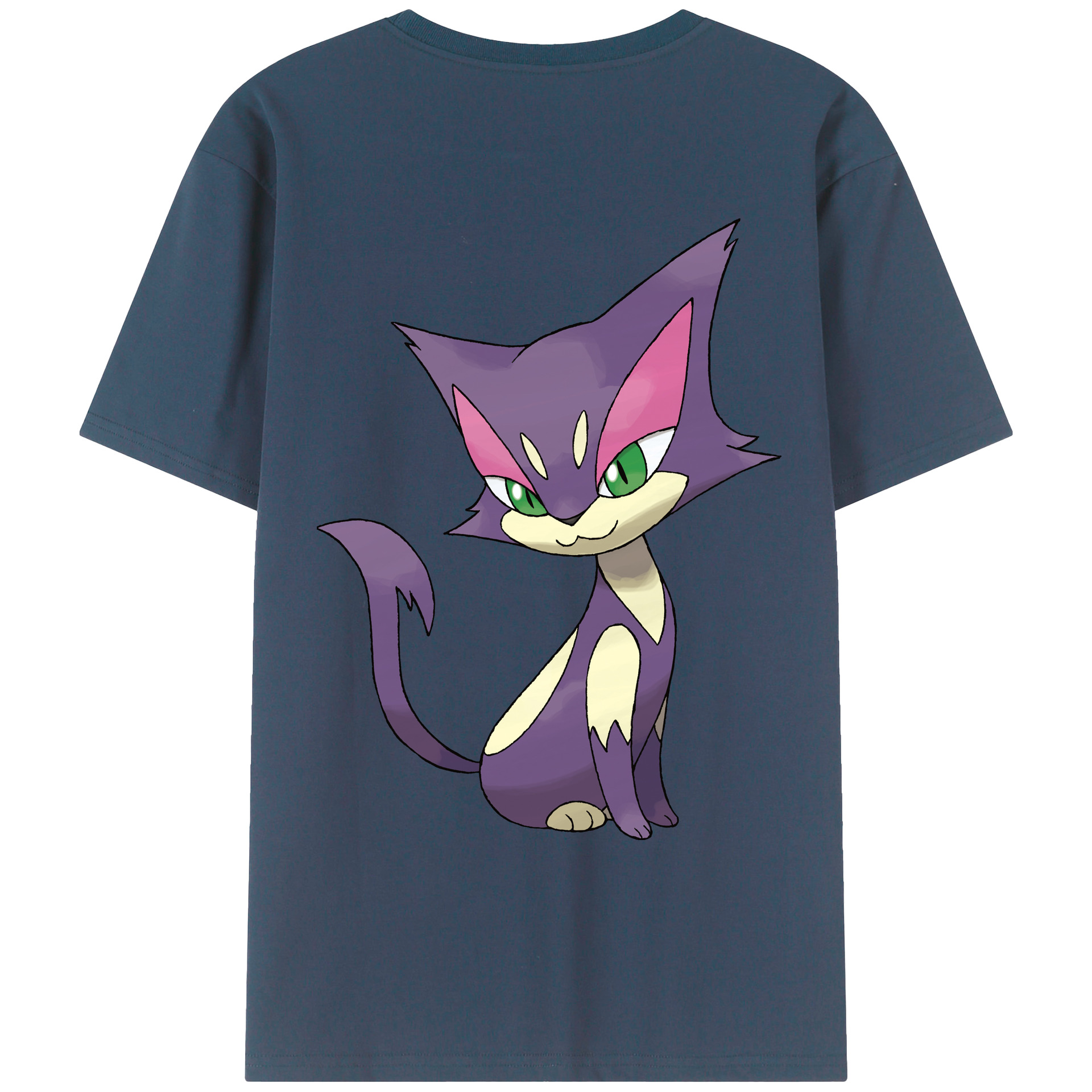 （画像用） ポケットモンスター Pokémon 綿100％ メンズ半袖Tシャツ（バックプリント） 通気性