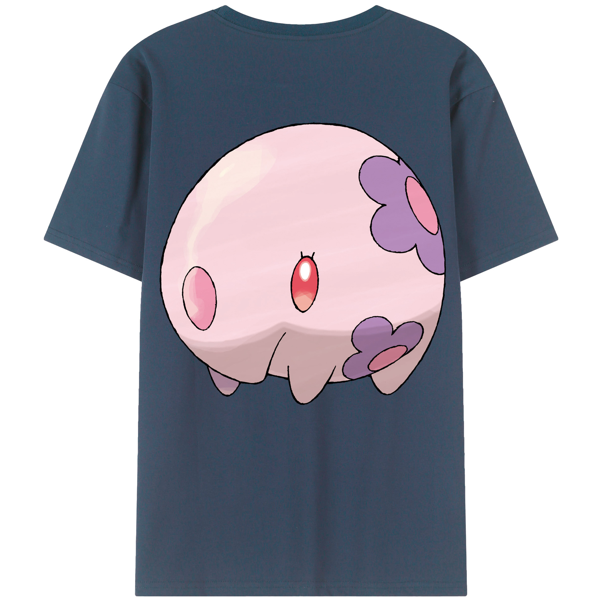 （画像用） ポケットモンスター Pokémon 綿100％ メンズ半袖Tシャツ（バックプリント） 通気性