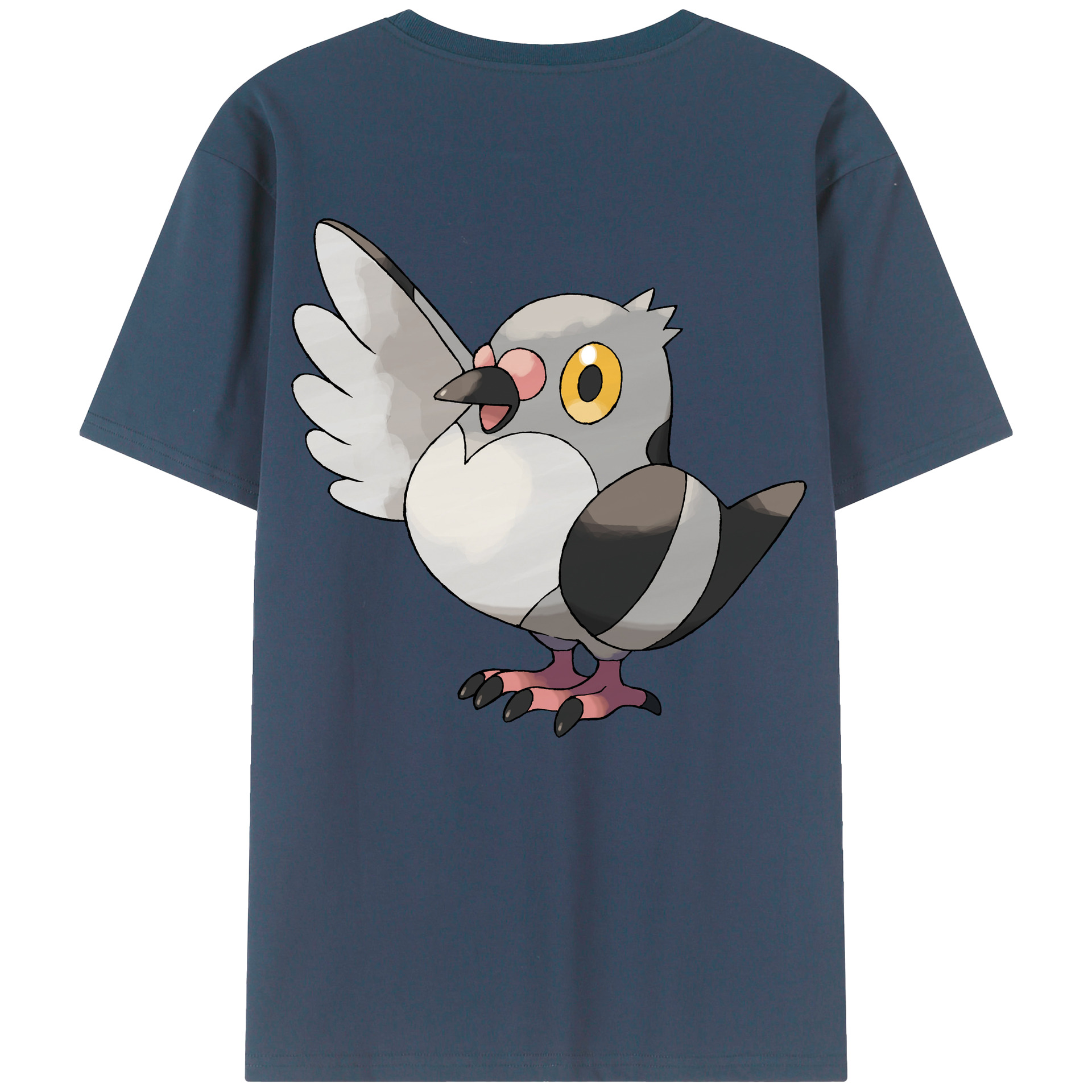 （画像用） ポケットモンスター Pokémon 綿100％ メンズ半袖Tシャツ（バックプリント） 通気性
