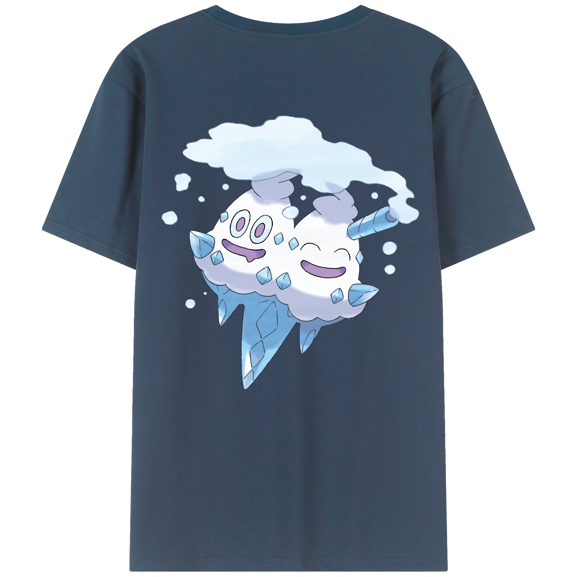 （画像用） ポケットモンスター Pokémon 綿100％ メンズ半袖Tシャツ（バックプリント） 通気性