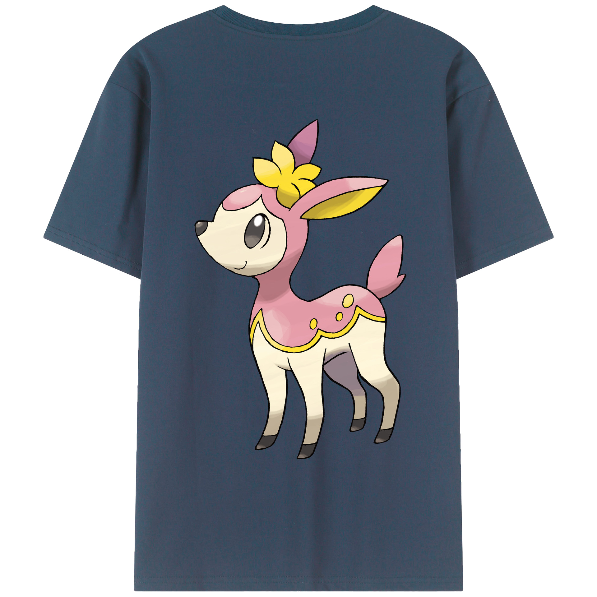 （画像用） ポケットモンスター Pokémon 綿100％ メンズ半袖Tシャツ（バックプリント） 通気性