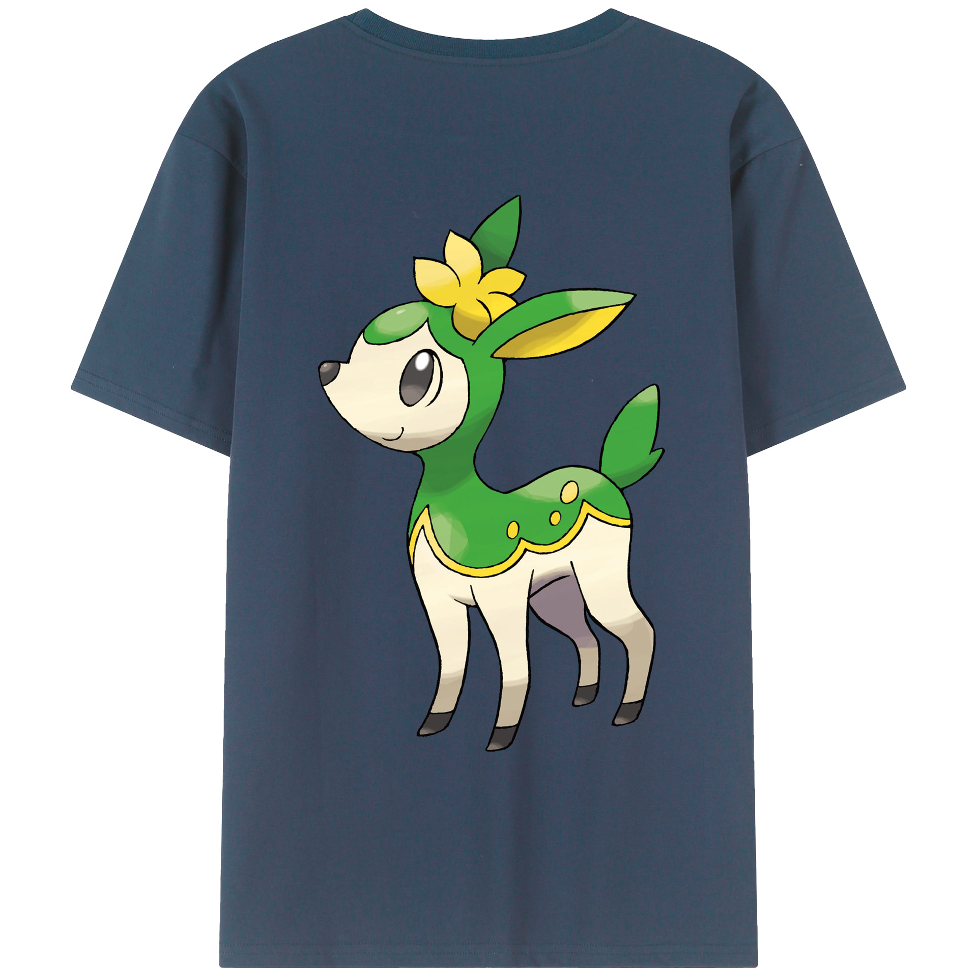 （画像用） ポケットモンスター Pokémon 綿100％ メンズ半袖Tシャツ（バックプリント） 通気性