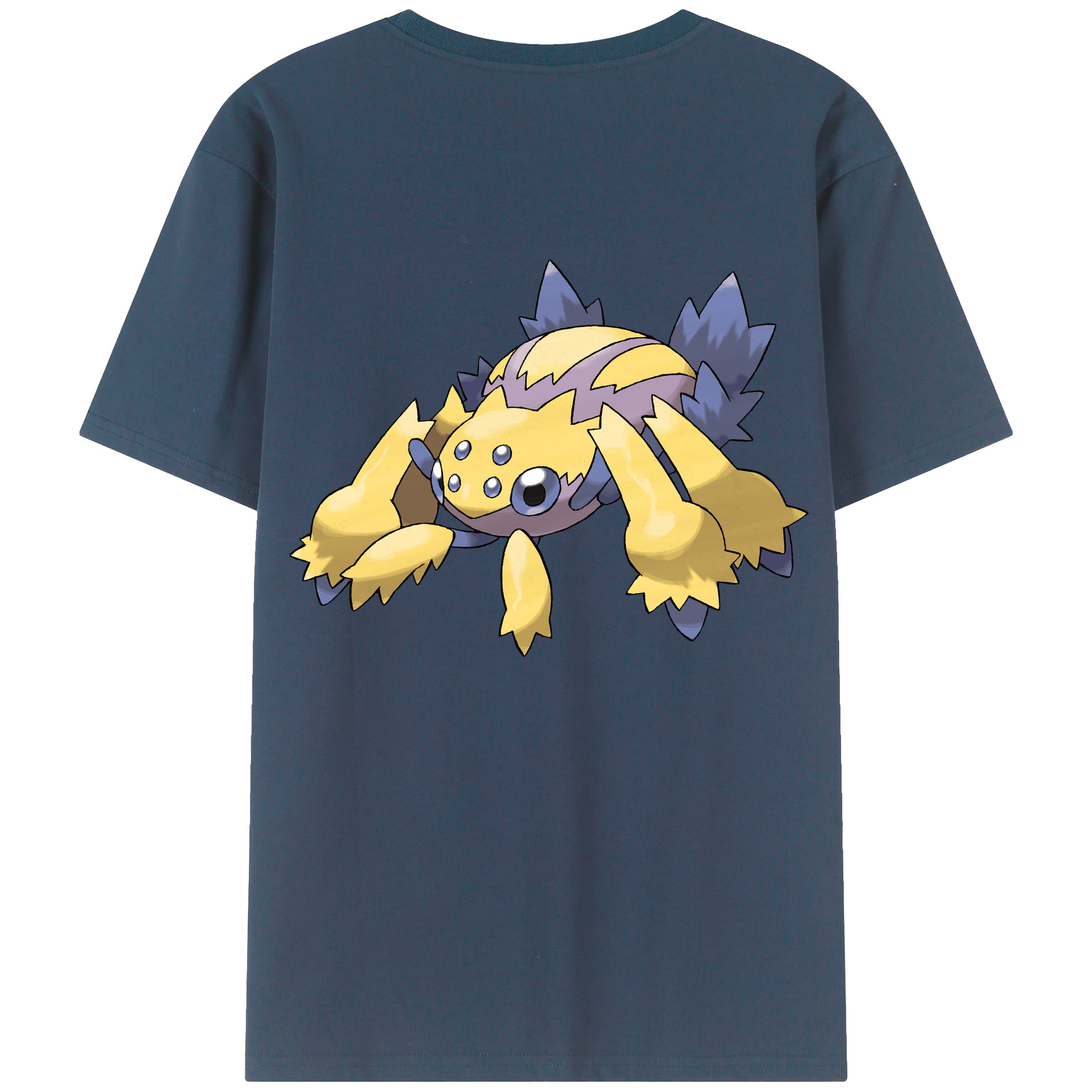 （画像用） ポケットモンスター Pokémon 綿100％ メンズ半袖Tシャツ（バックプリント） 通気性
