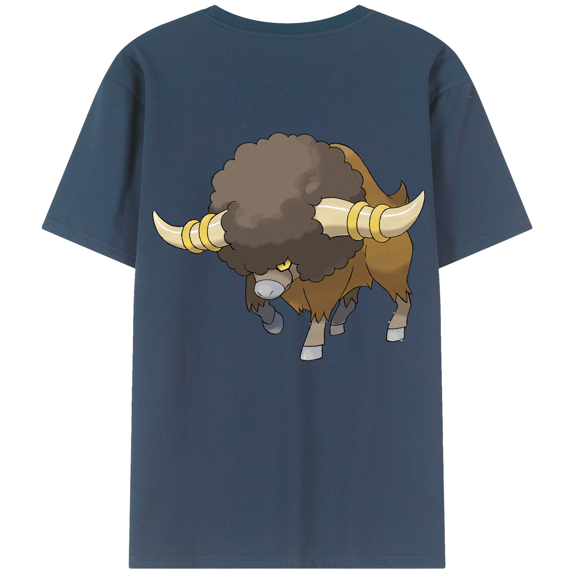 （画像用） ポケットモンスター Pokémon 綿100％ メンズ半袖Tシャツ（バックプリント） 通気性