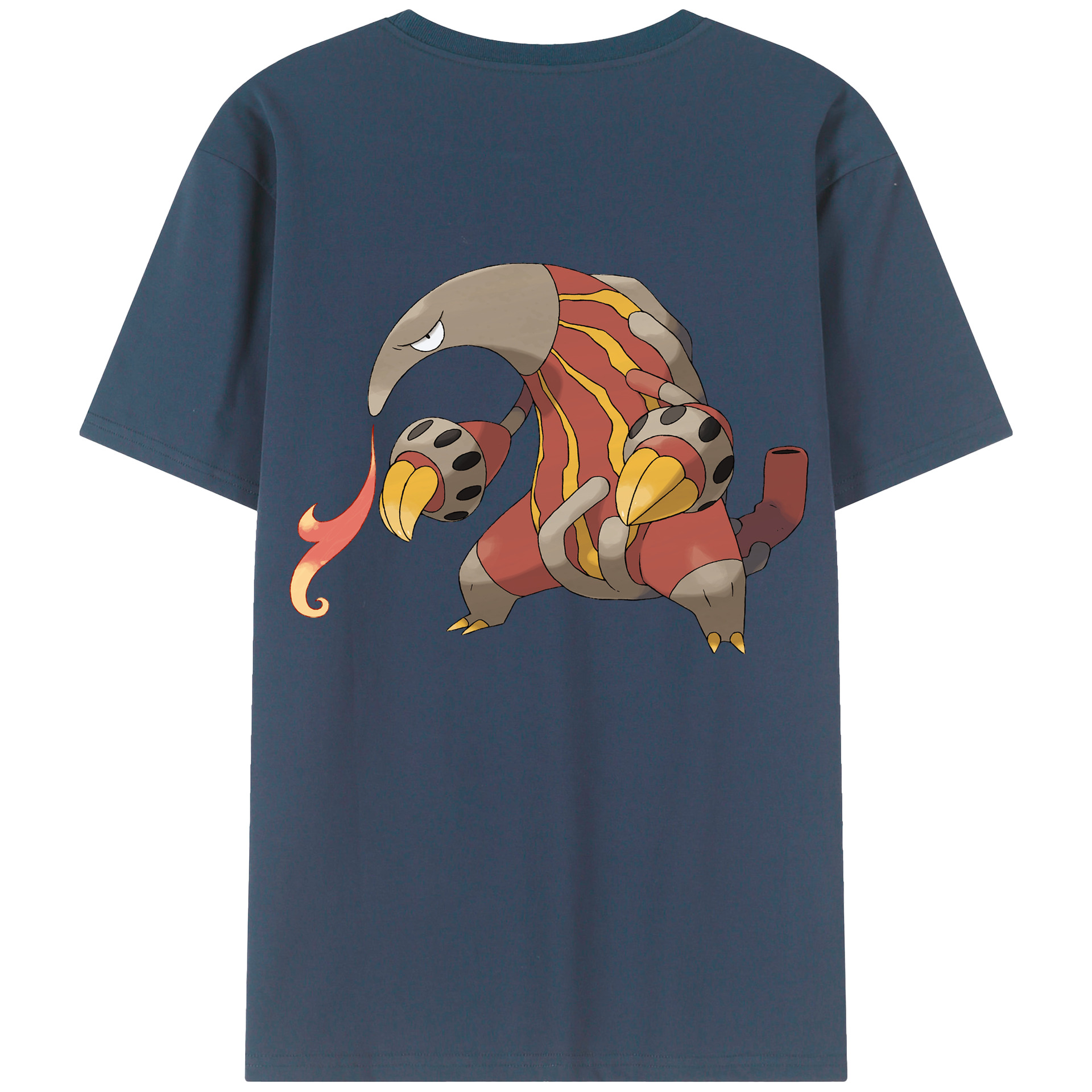 （画像用） ポケットモンスター Pokémon 綿100％ メンズ半袖Tシャツ（バックプリント） 通気性