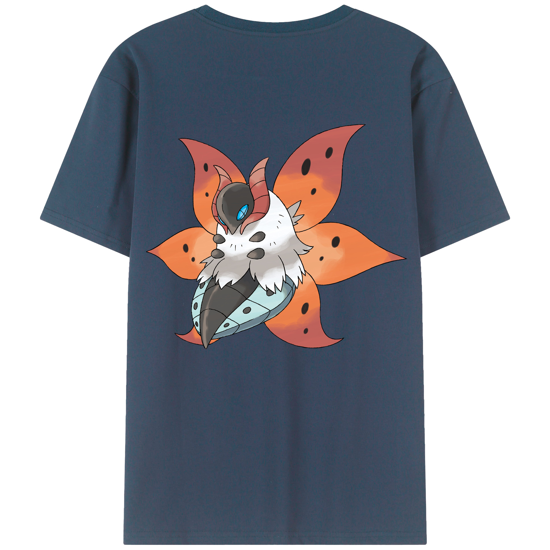 （画像用） ポケットモンスター Pokémon 綿100％ メンズ半袖Tシャツ（バックプリント） 通気性