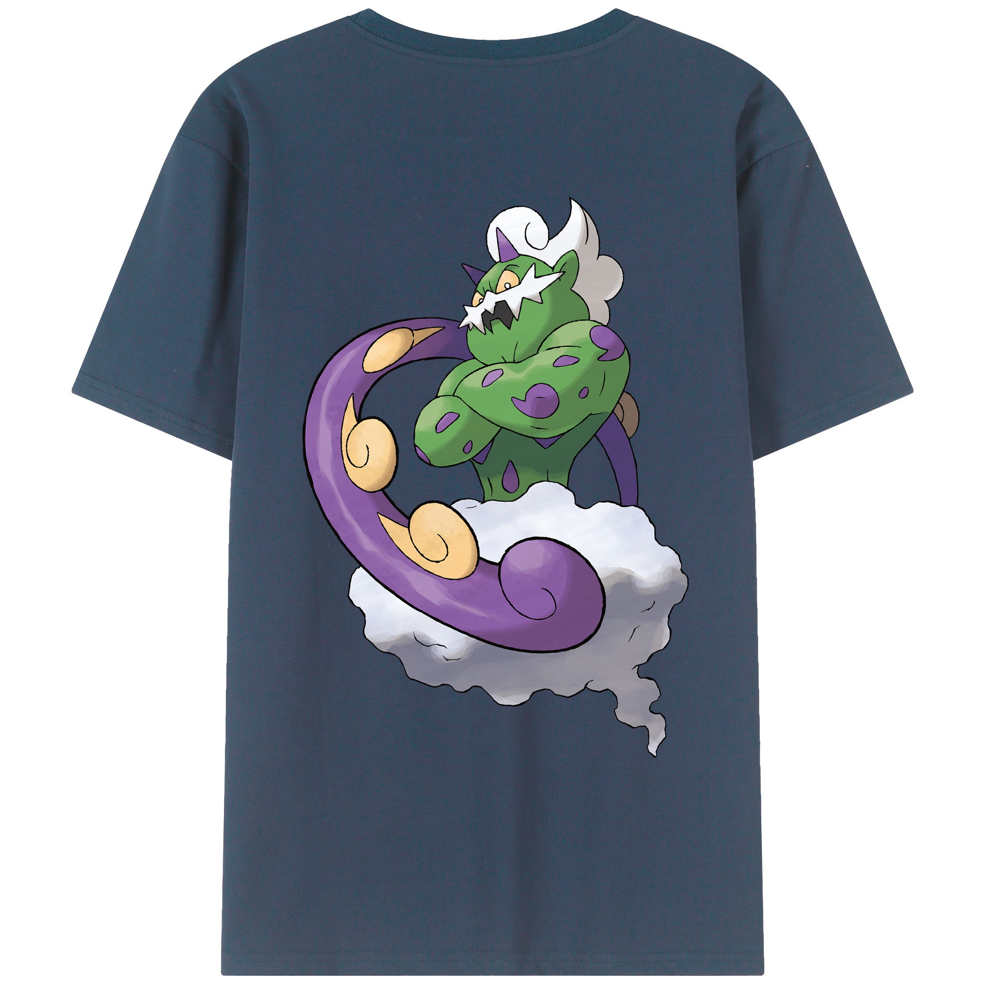（画像用） ポケットモンスター Pokémon 綿100％ メンズ半袖Tシャツ（バックプリント） 通気性