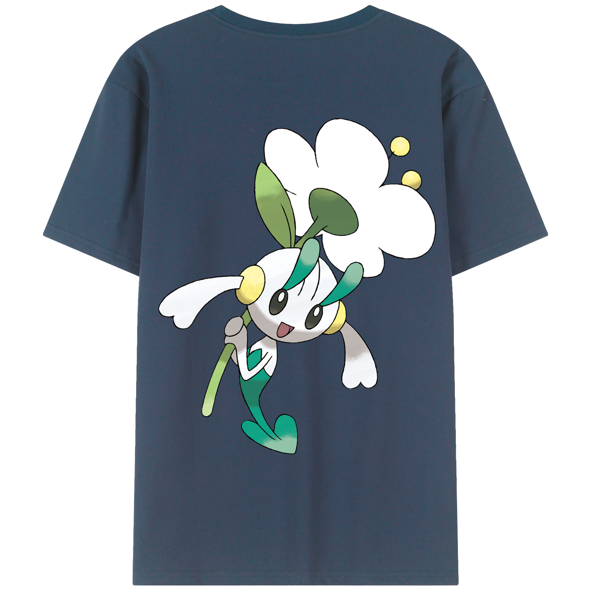 （画像用） ポケットモンスター Pokémon 綿100％ メンズ半袖Tシャツ（バックプリント） 通気性
