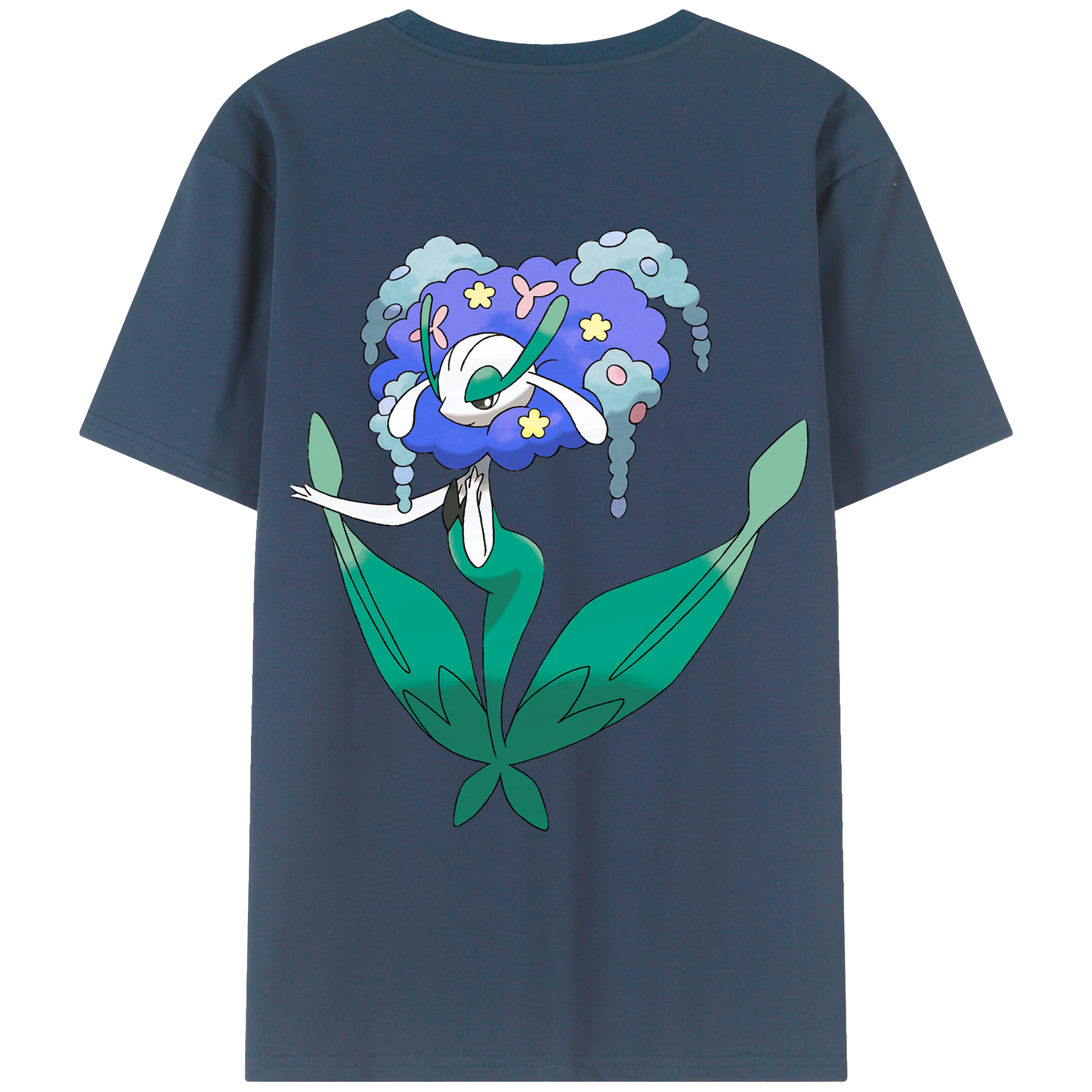 （画像用） ポケットモンスター Pokémon 綿100％ メンズ半袖Tシャツ（バックプリント） 通気性