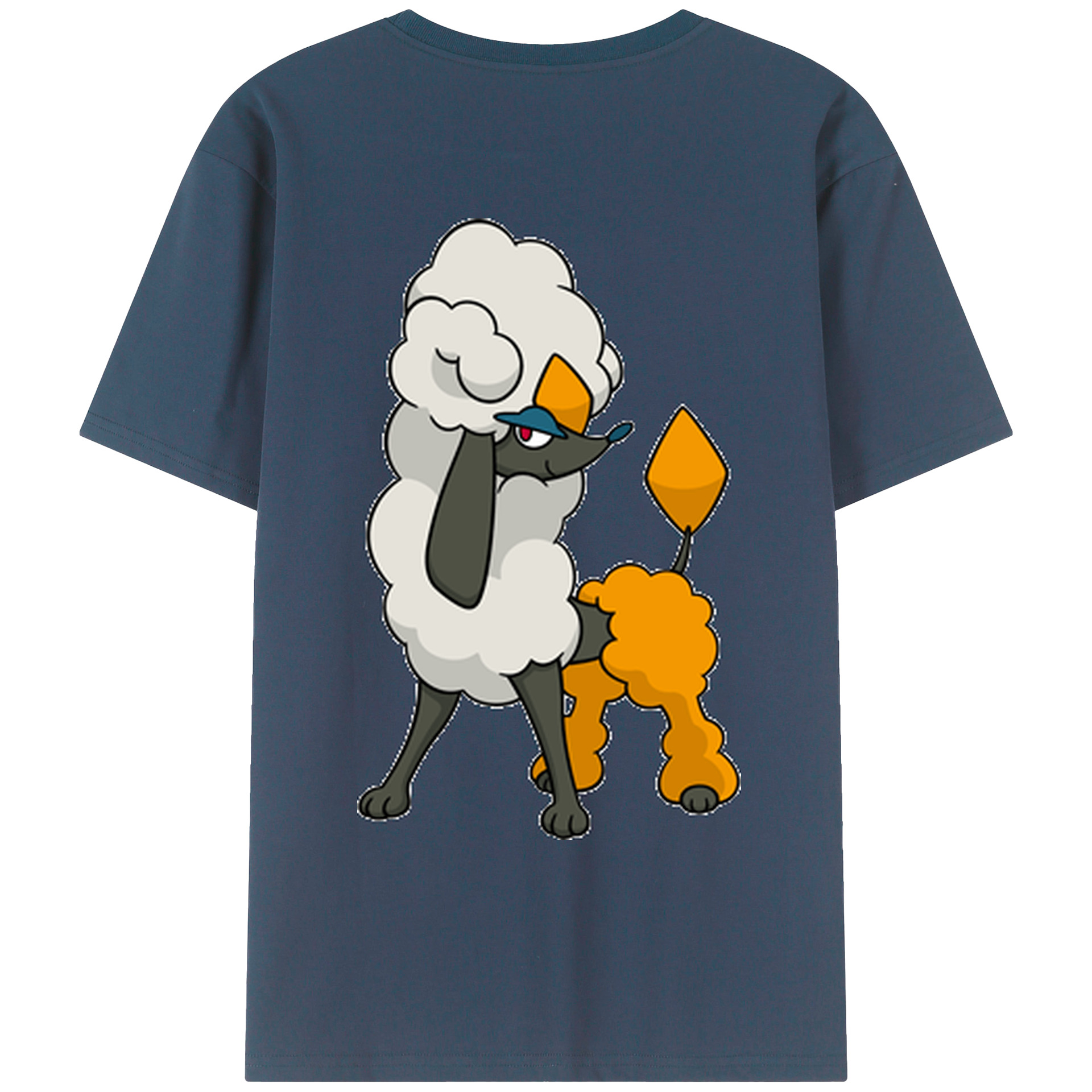 （画像用） ポケットモンスター Pokémon 綿100％ メンズ半袖Tシャツ（バックプリント） 通気性