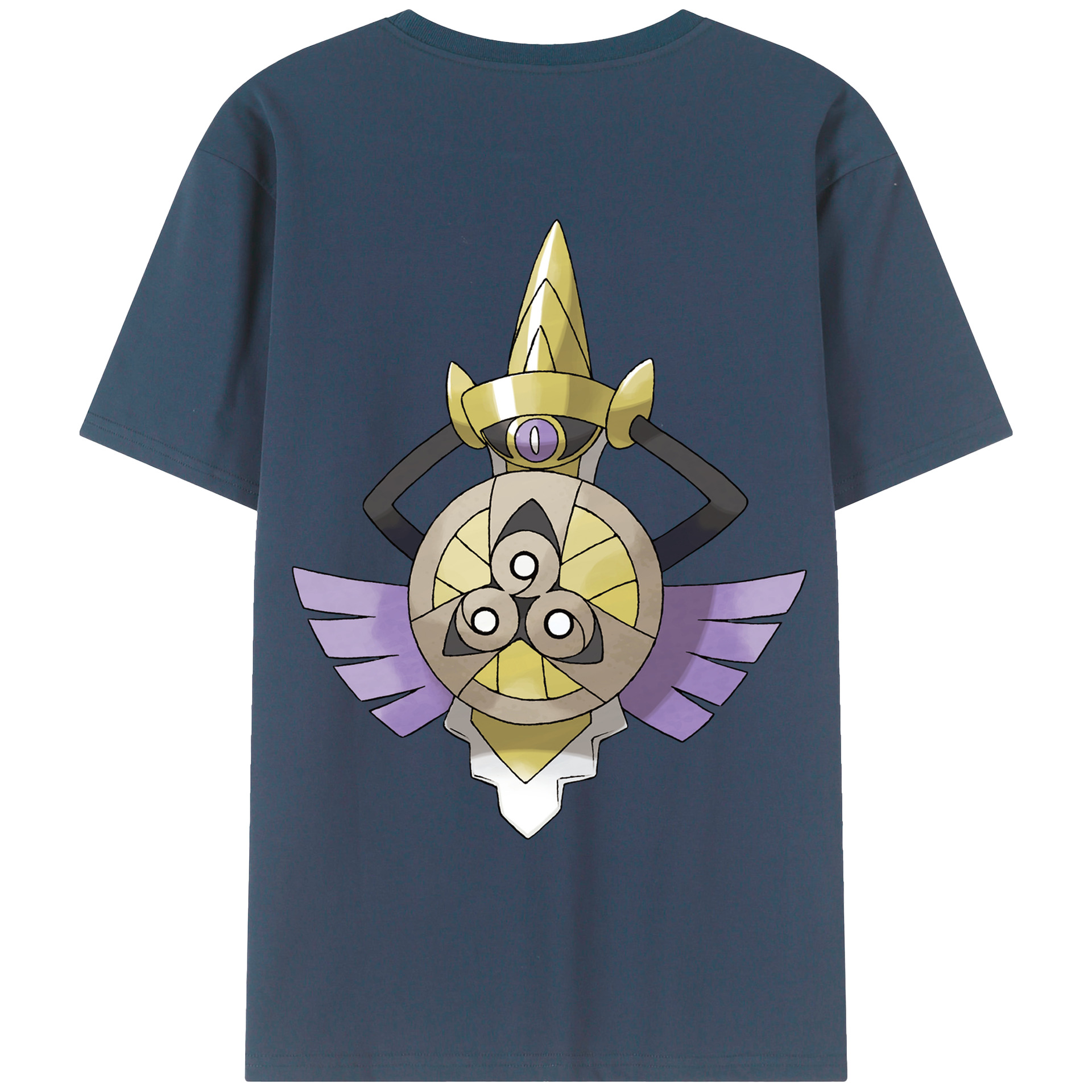（画像用） ポケットモンスター Pokémon 綿100％ メンズ半袖Tシャツ（バックプリント） 通気性