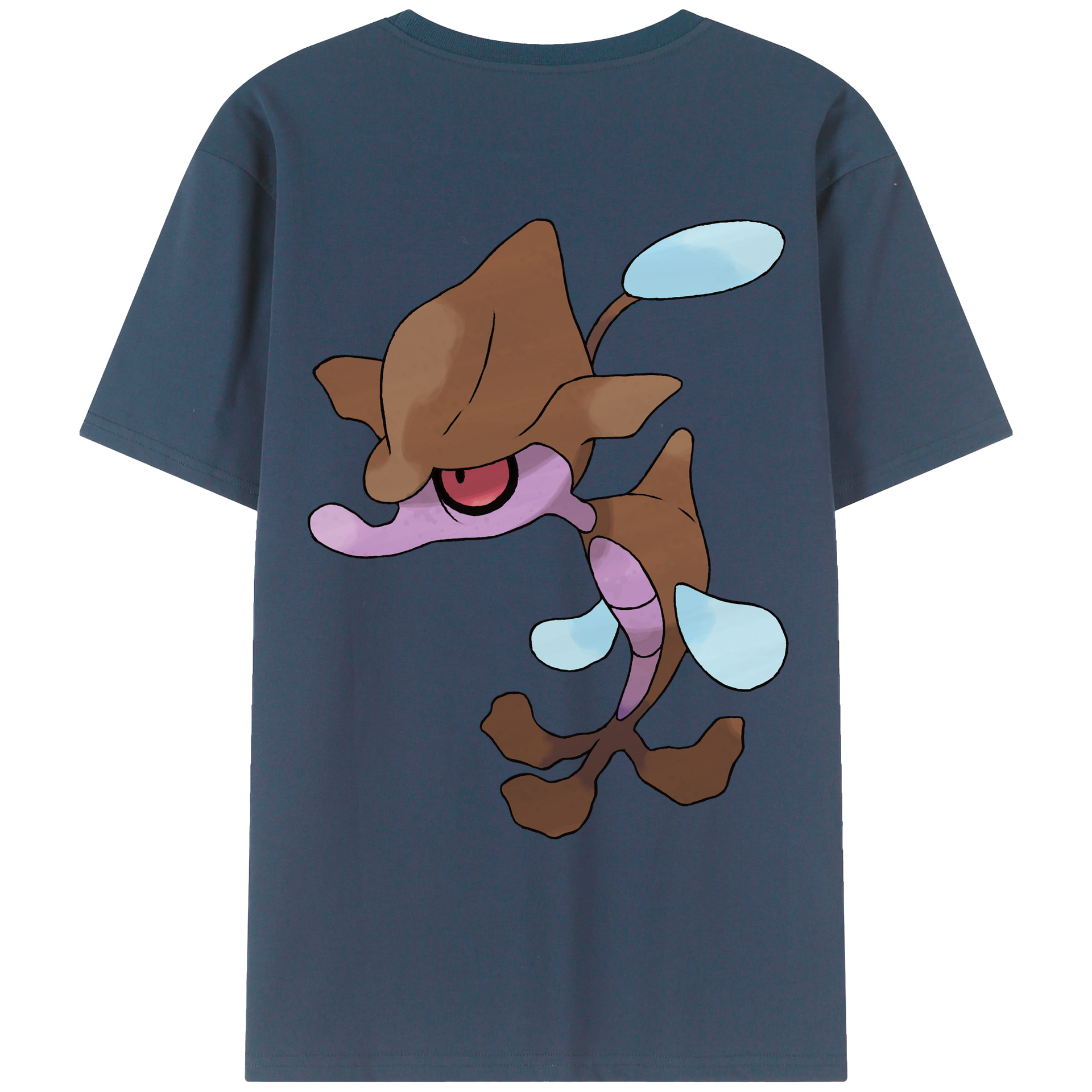 （画像用） ポケットモンスター Pokémon 綿100％ メンズ半袖Tシャツ（バックプリント） 通気性