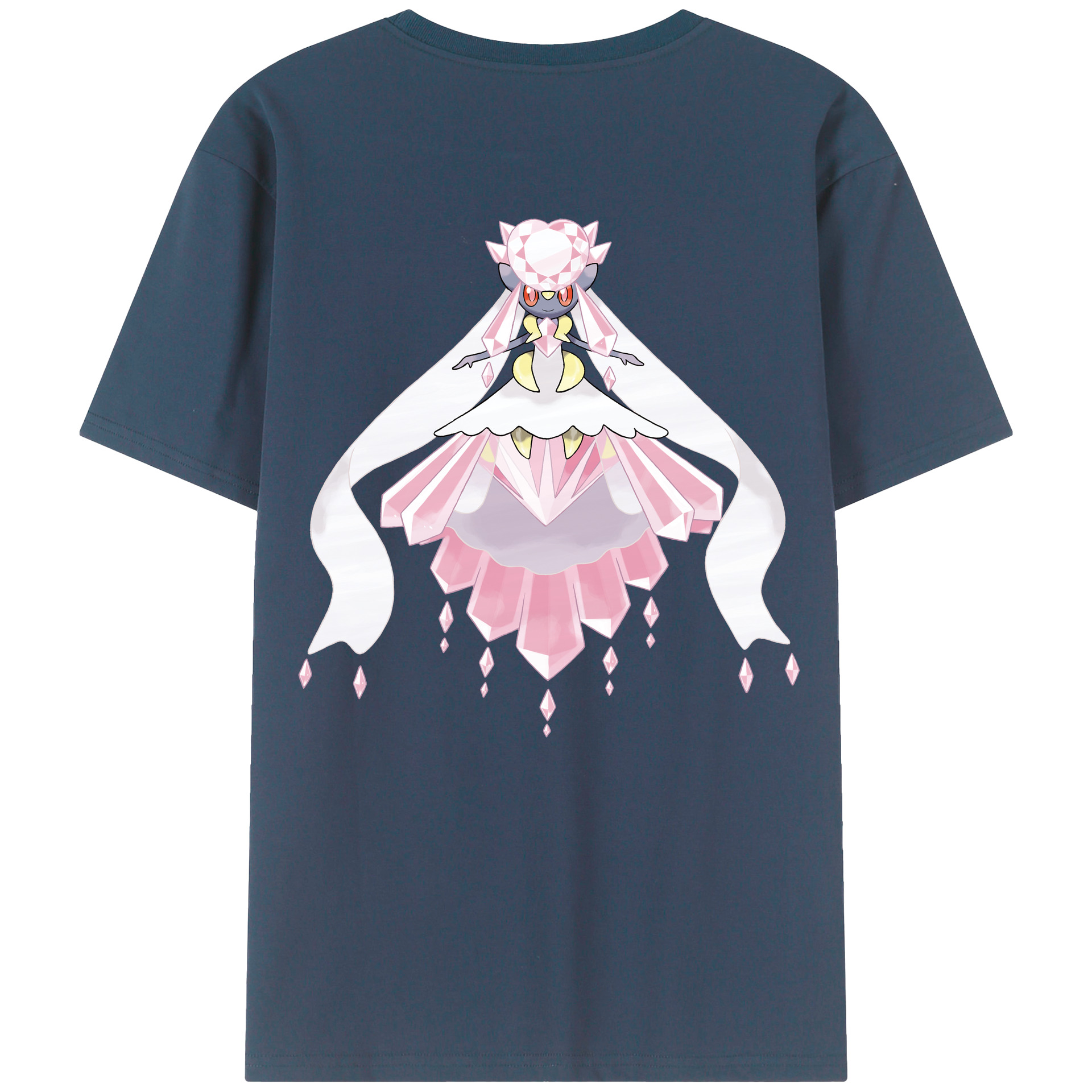 （画像用） ポケットモンスター Pokémon 綿100％ メンズ半袖Tシャツ（バックプリント） 通気性