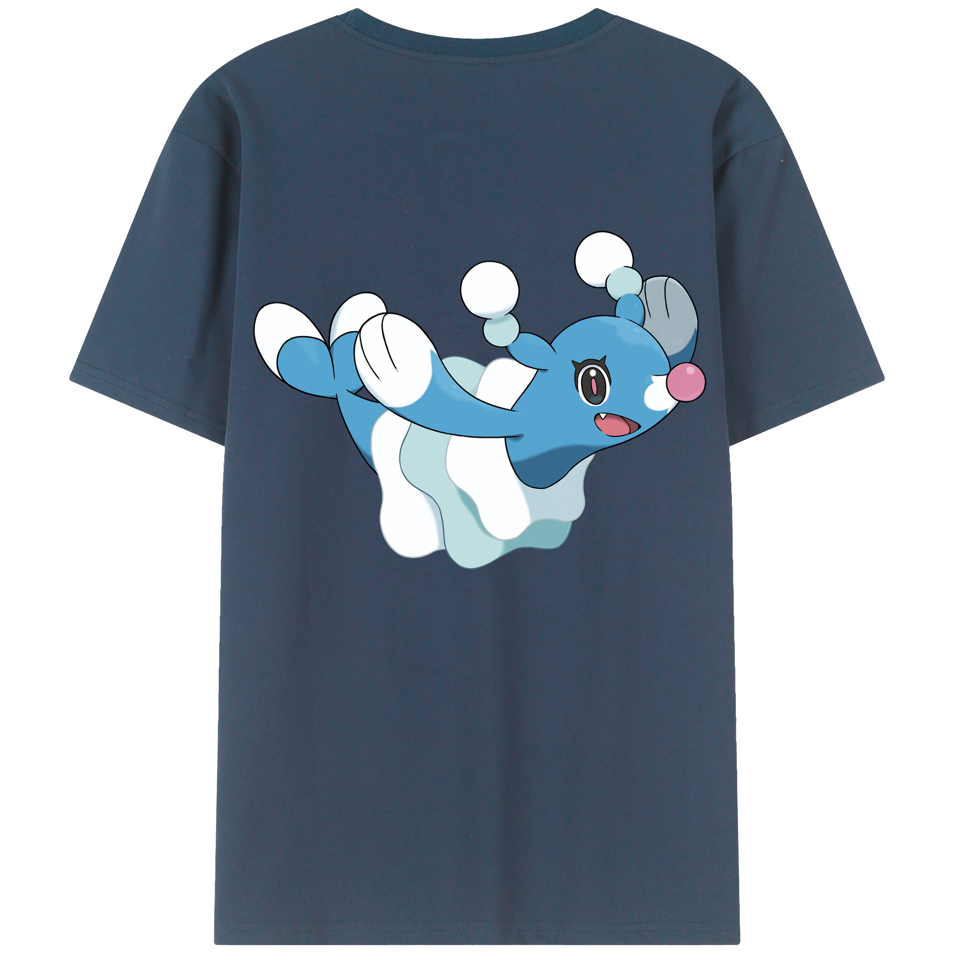 （画像用） ポケットモンスター Pokémon 綿100％ メンズ半袖Tシャツ（バックプリント） 通気性