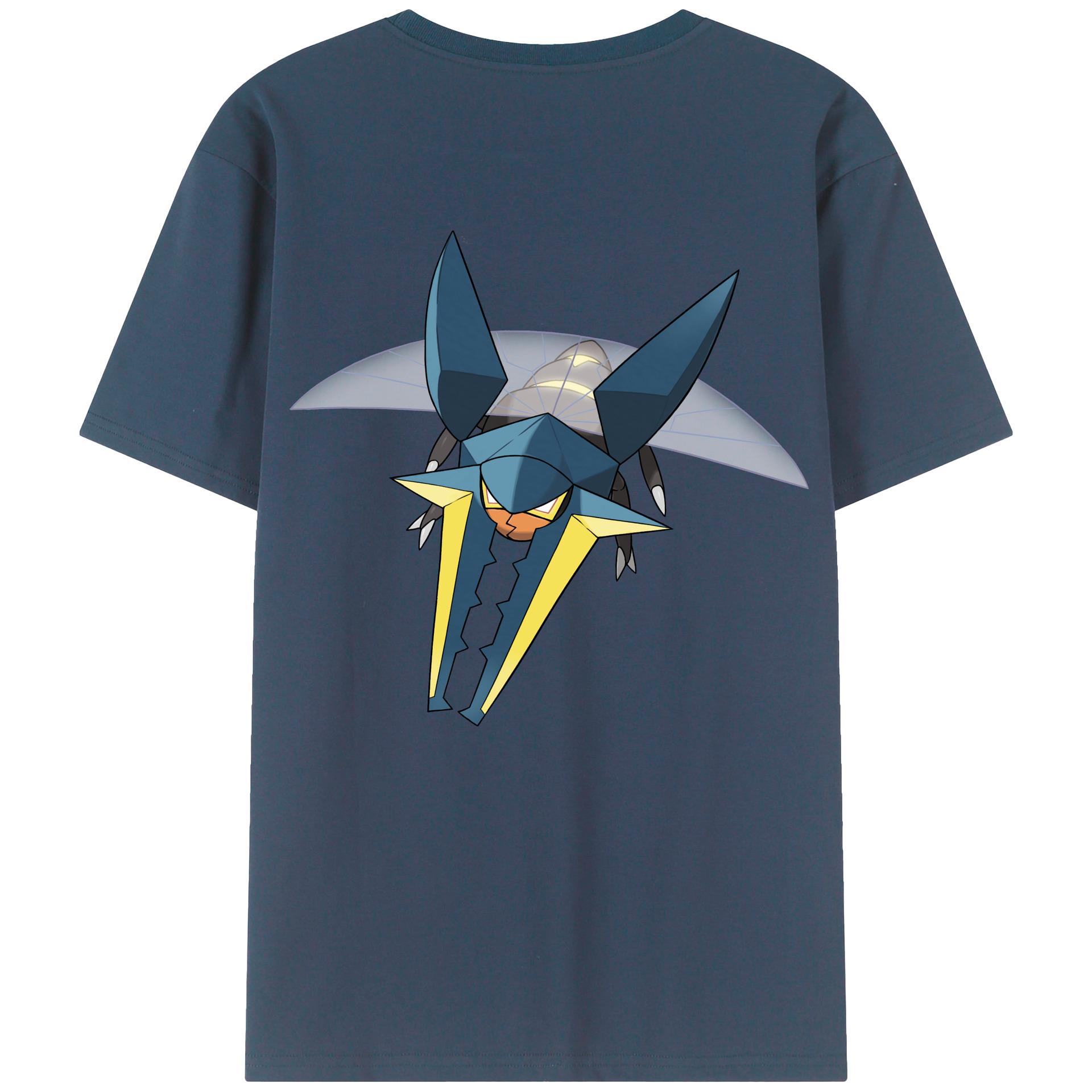 （画像用） ポケットモンスター Pokémon 綿100％ メンズ半袖Tシャツ（バックプリント） 通気性