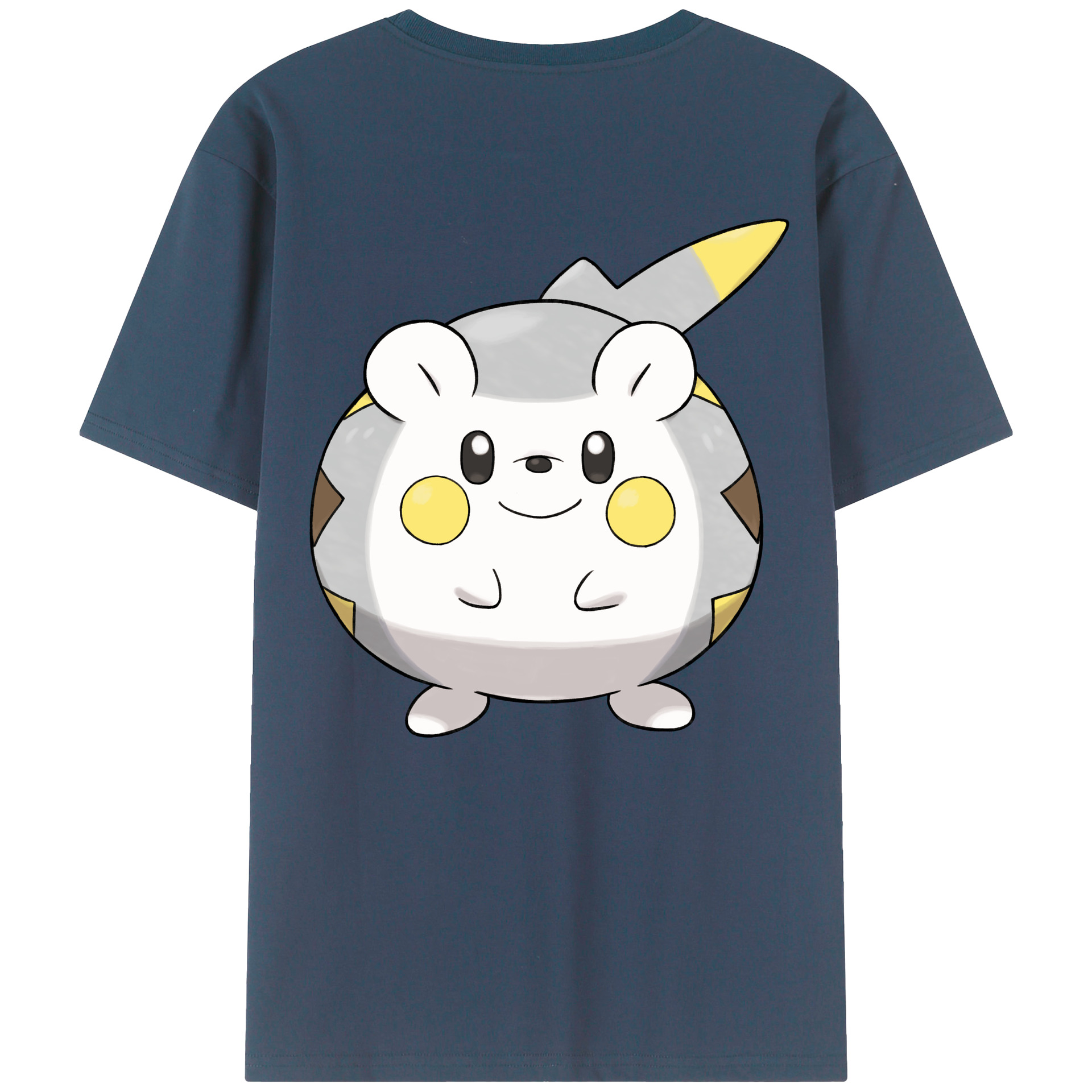 （画像用） ポケットモンスター Pokémon 綿100％ メンズ半袖Tシャツ（バックプリント） 通気性