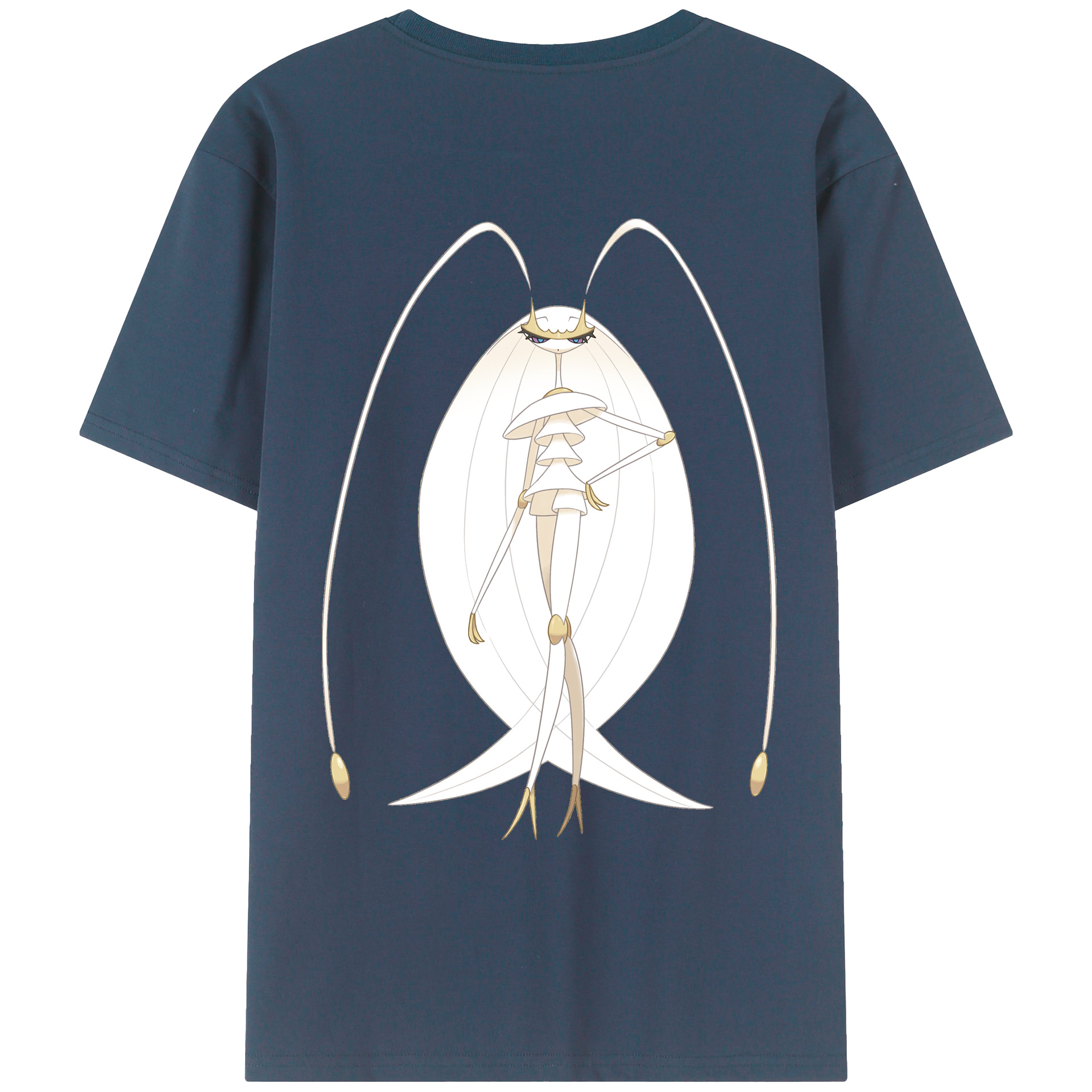 （画像用） ポケットモンスター Pokémon 綿100％ メンズ半袖Tシャツ（バックプリント） 通気性
