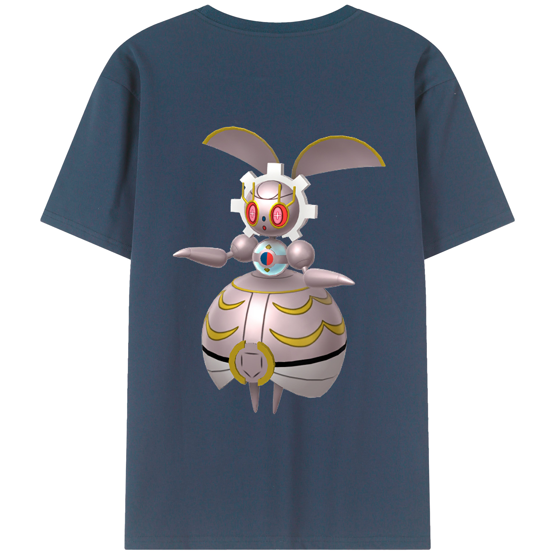 （画像用） ポケットモンスター Pokémon 綿100％ メンズ半袖Tシャツ（バックプリント） 通気性