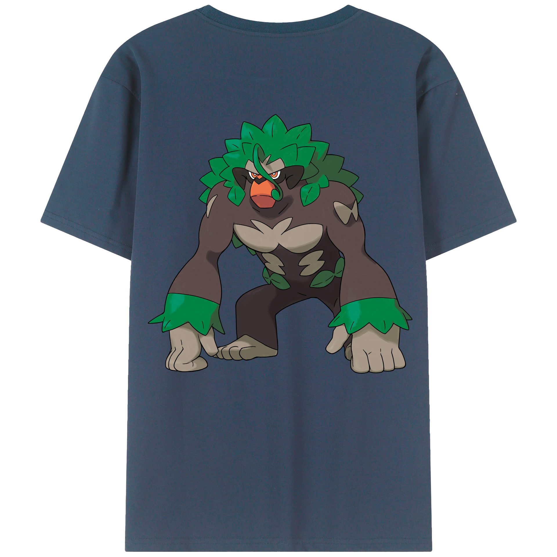 （画像用） ポケットモンスター Pokémon 綿100％ メンズ半袖Tシャツ（バックプリント） 通気性