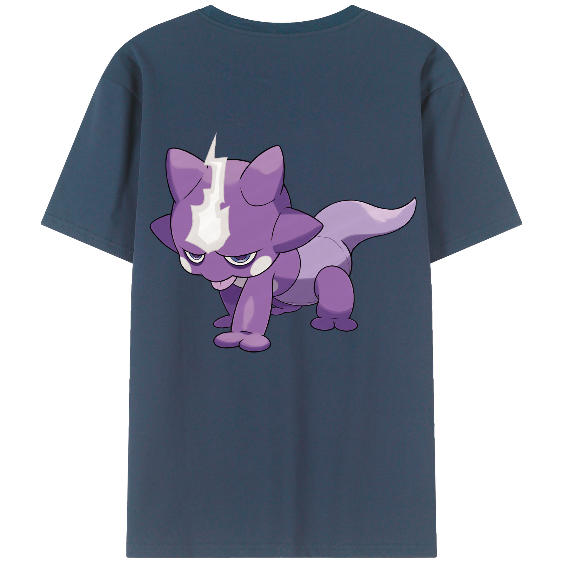 （画像用） ポケットモンスター Pokémon 綿100％ メンズ半袖Tシャツ（バックプリント） 通気性