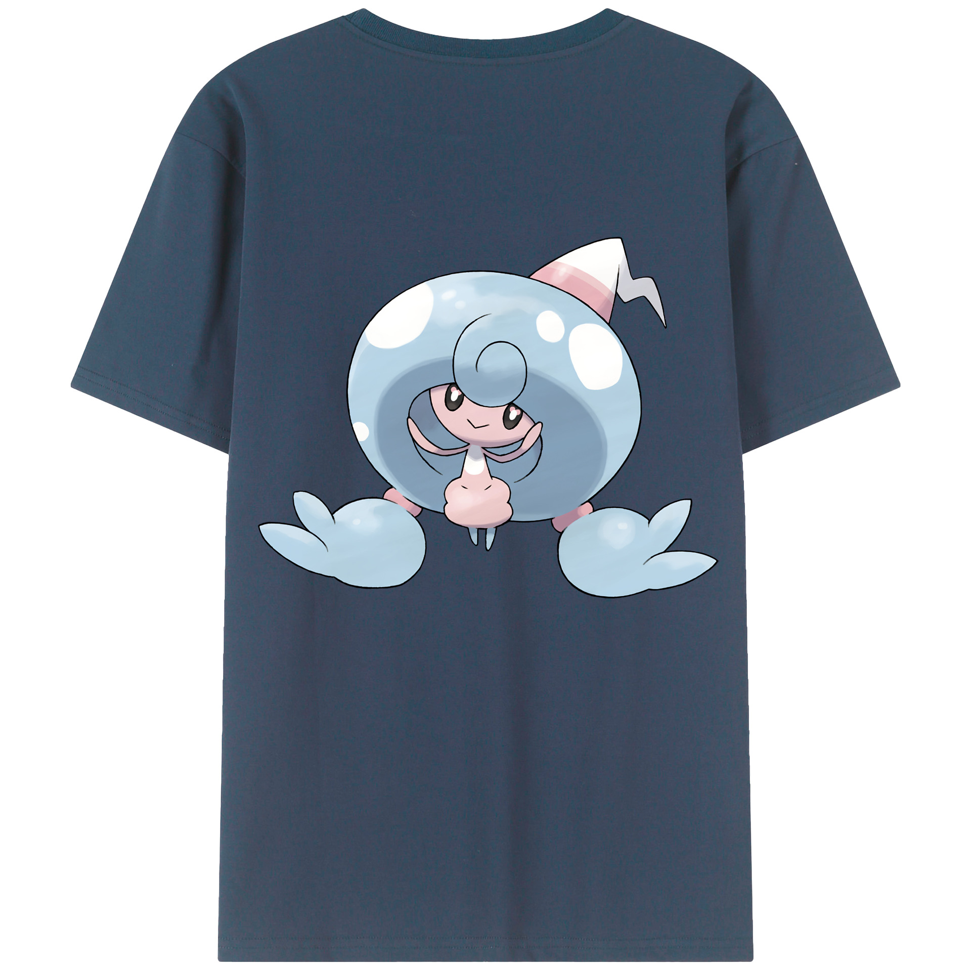 （画像用） ポケットモンスター Pokémon 綿100％ メンズ半袖Tシャツ（バックプリント） 通気性