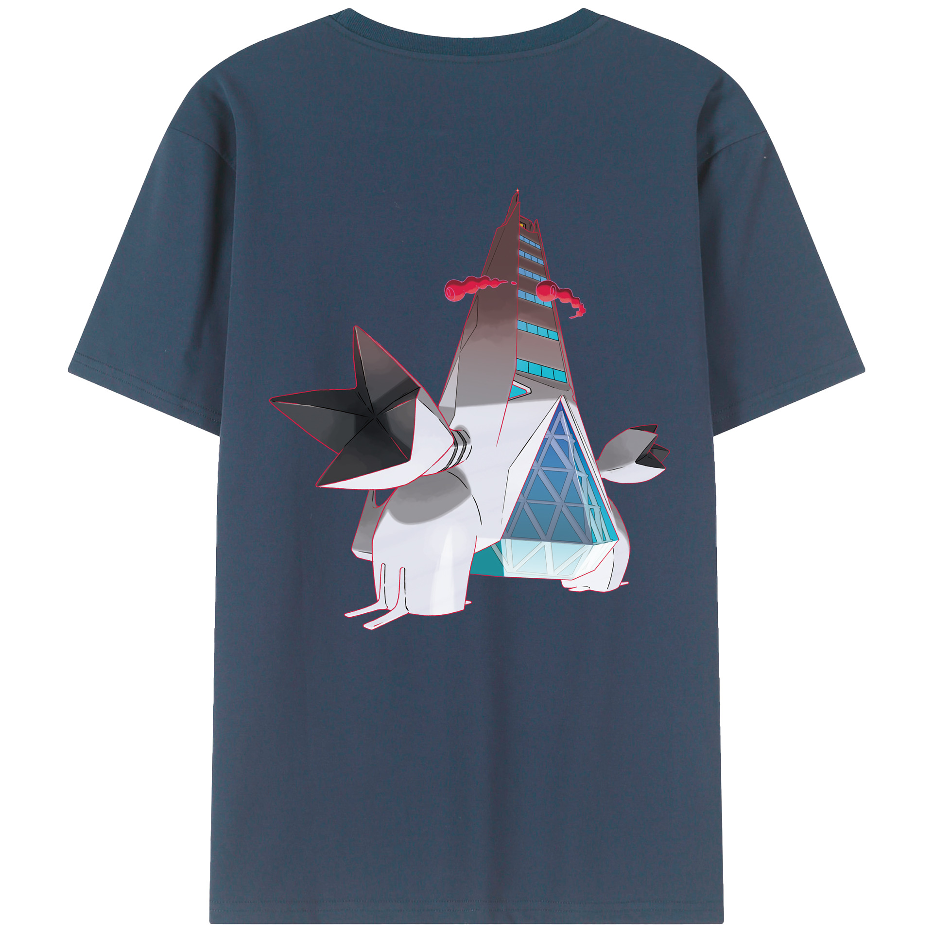 （画像用） ポケットモンスター Pokémon 綿100％ メンズ半袖Tシャツ（バックプリント） 通気性