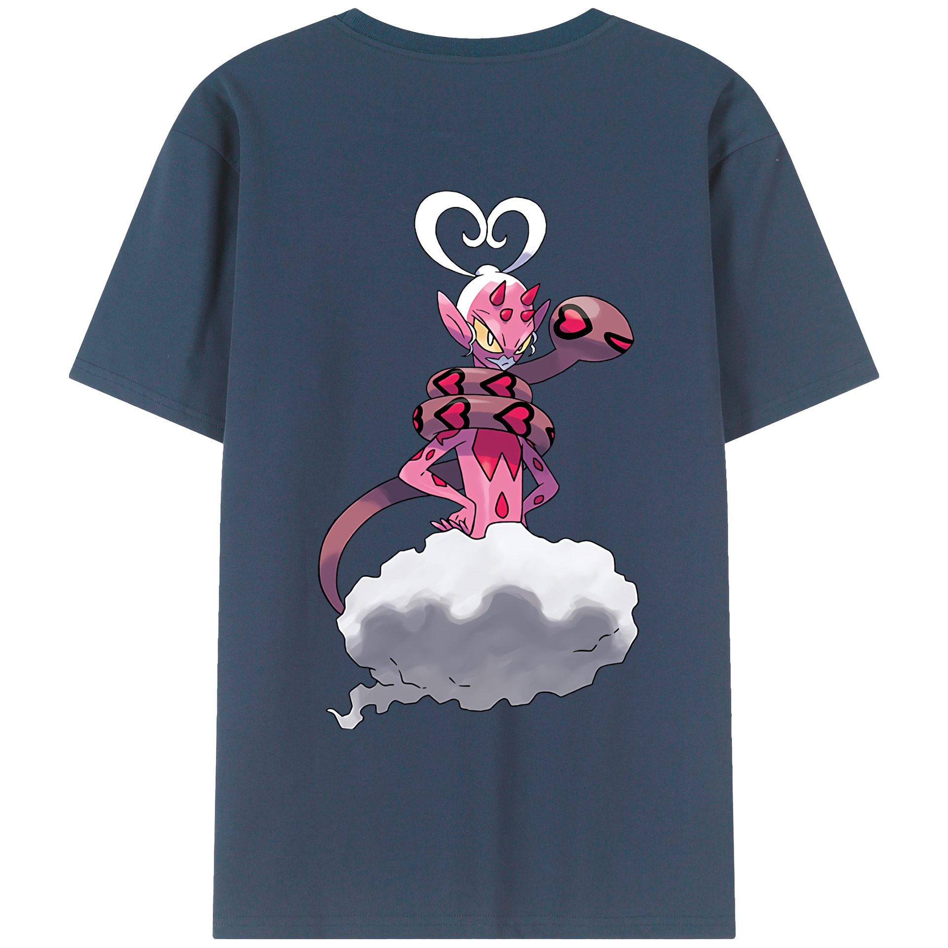 （画像用） ポケットモンスター Pokémon 綿100％ メンズ半袖Tシャツ（バックプリント） 通気性
