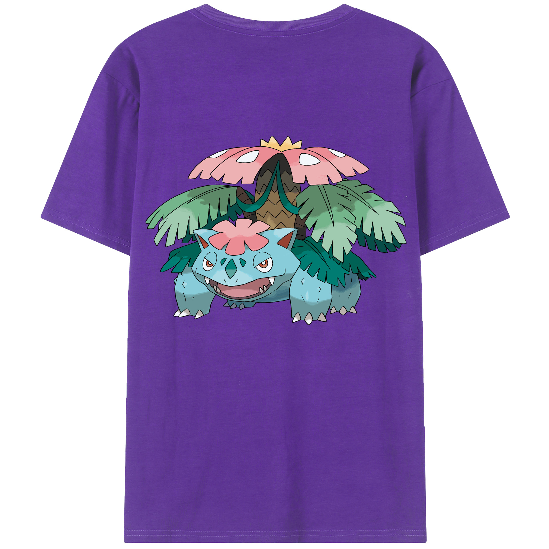 （画像用） ポケットモンスター Pokémon 綿100％ メンズ半袖Tシャツ（バックプリント） 通気性