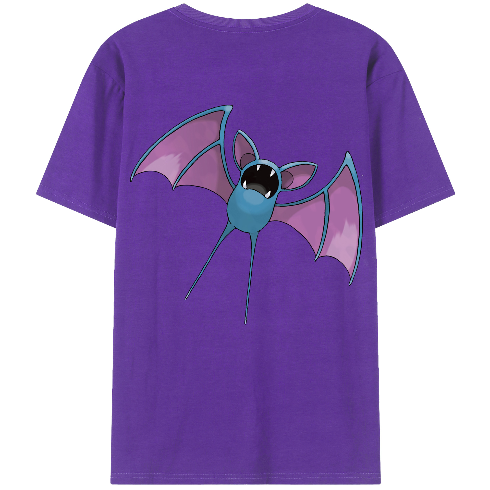 （画像用） ポケットモンスター Pokémon 綿100％ メンズ半袖Tシャツ（バックプリント） 通気性