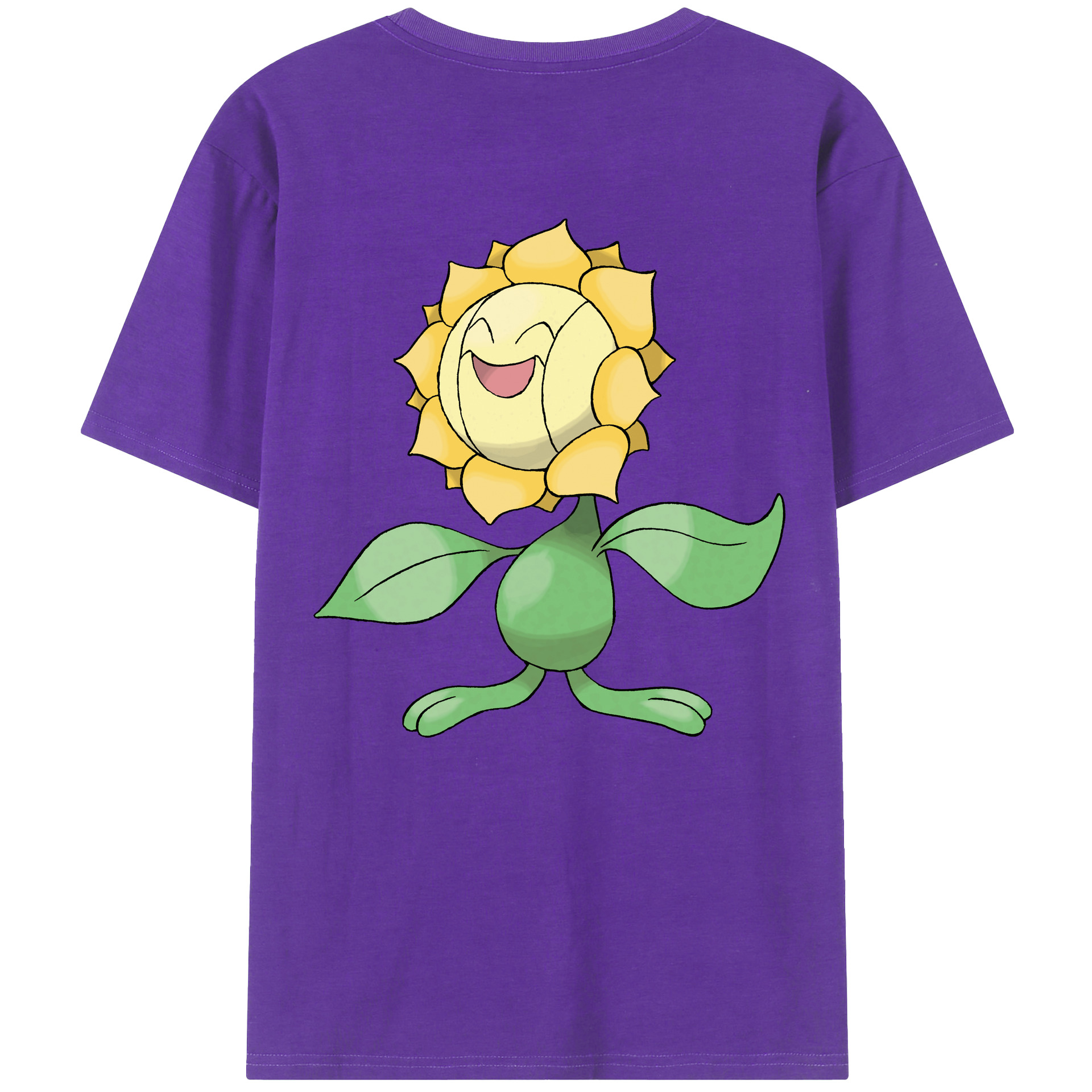 （画像用） ポケットモンスター Pokémon 綿100％ メンズ半袖Tシャツ（バックプリント） 通気性