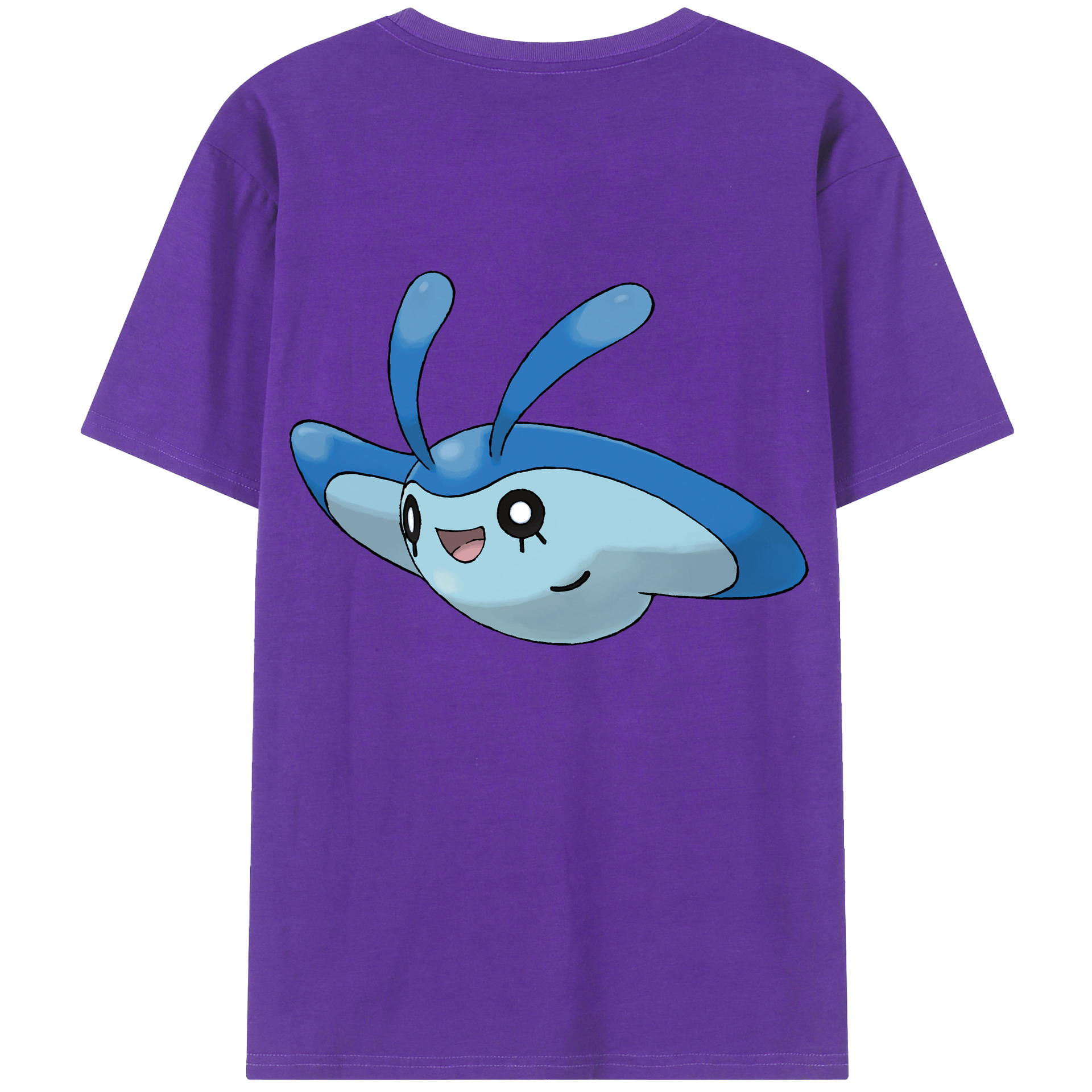 （画像用） ポケットモンスター Pokémon 綿100％ メンズ半袖Tシャツ（バックプリント） 通気性