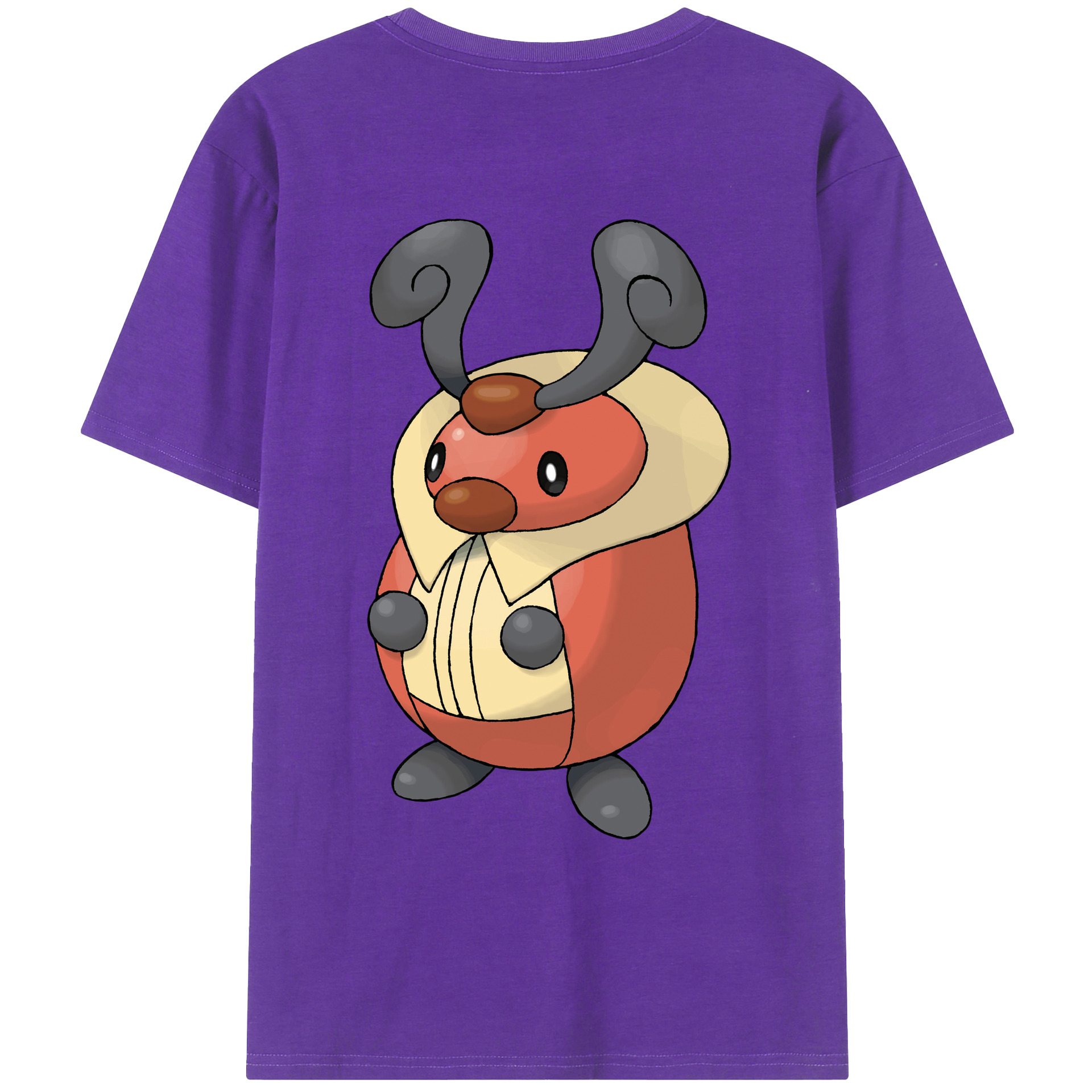 （画像用） ポケットモンスター Pokémon 綿100％ メンズ半袖Tシャツ（バックプリント） 通気性